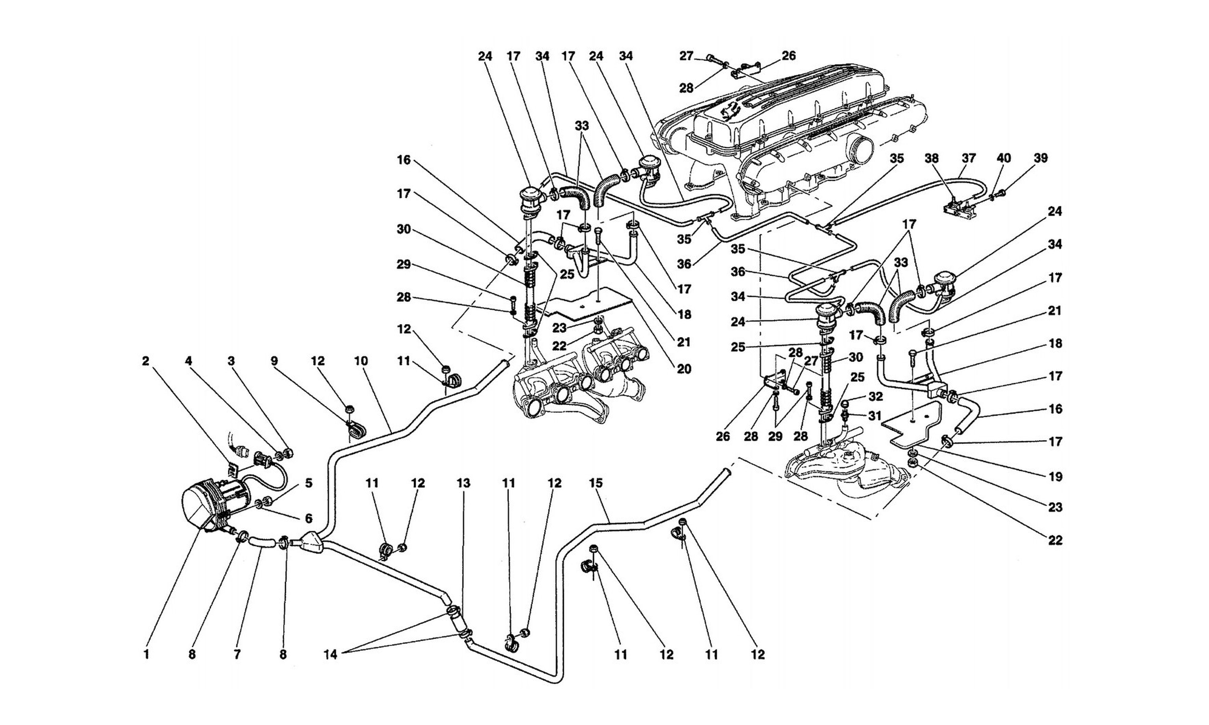 Schematic: Secondary Air Pump