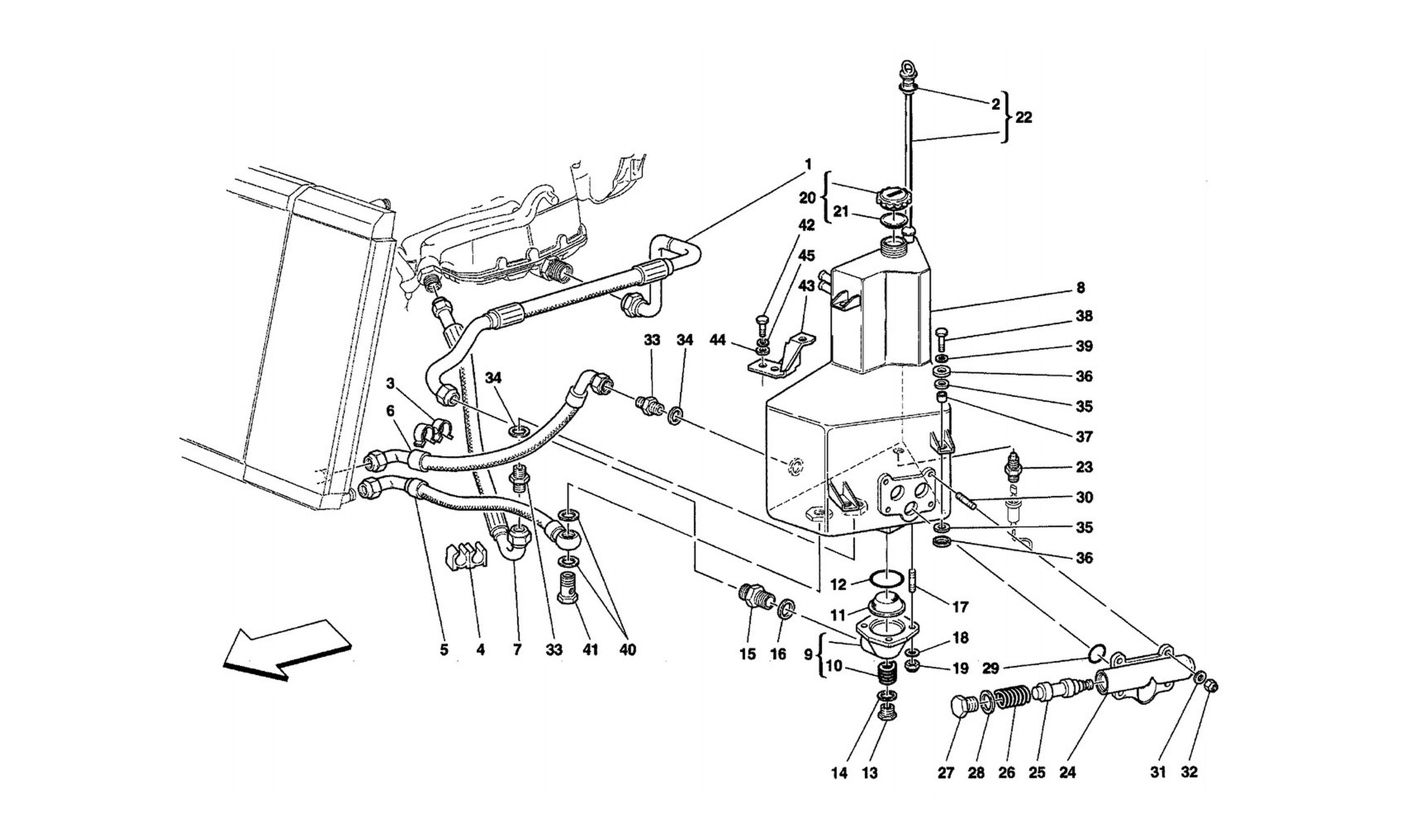 Schematic: Lubrication System - Tank