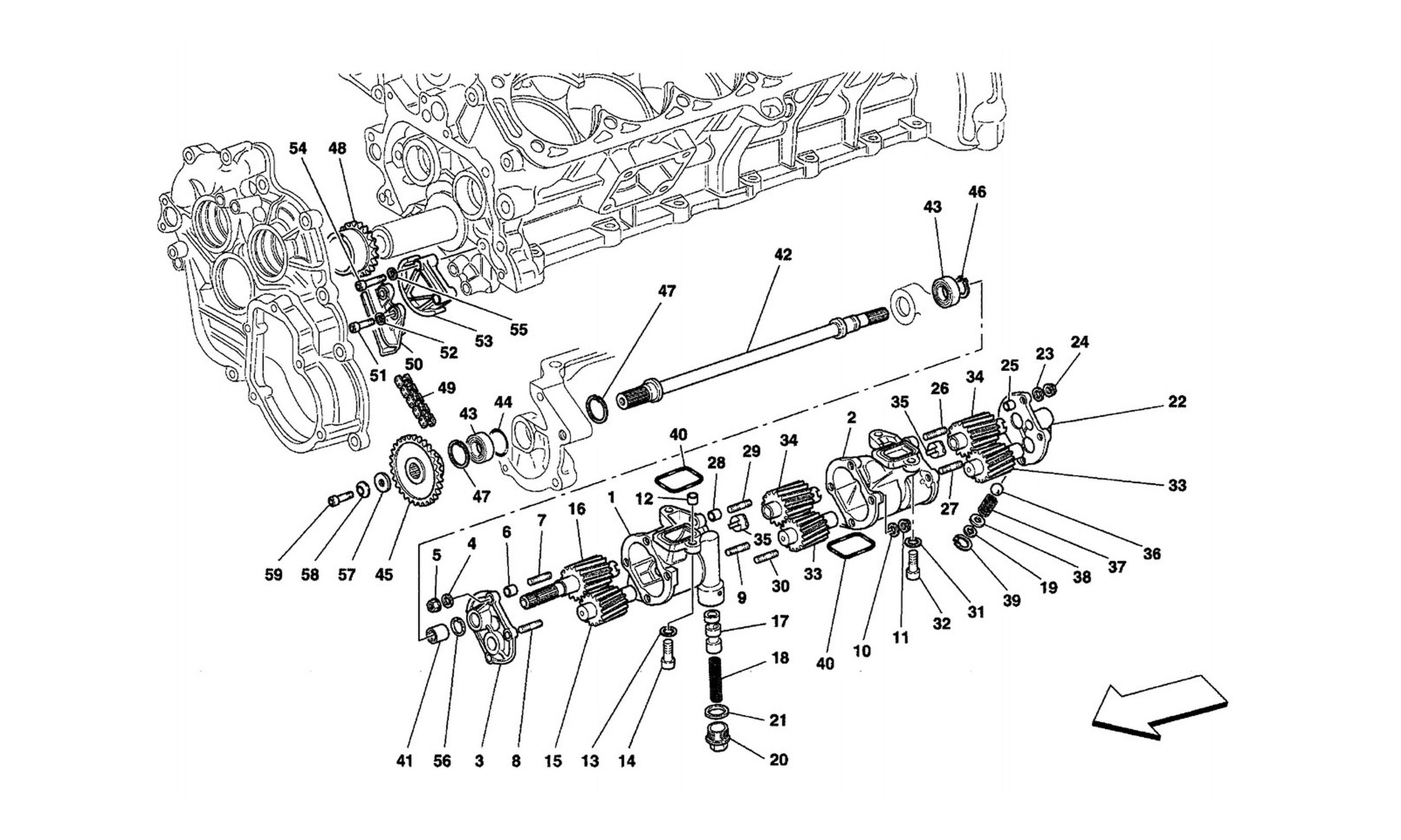 Schematic: Lubrication - Oil Pumps