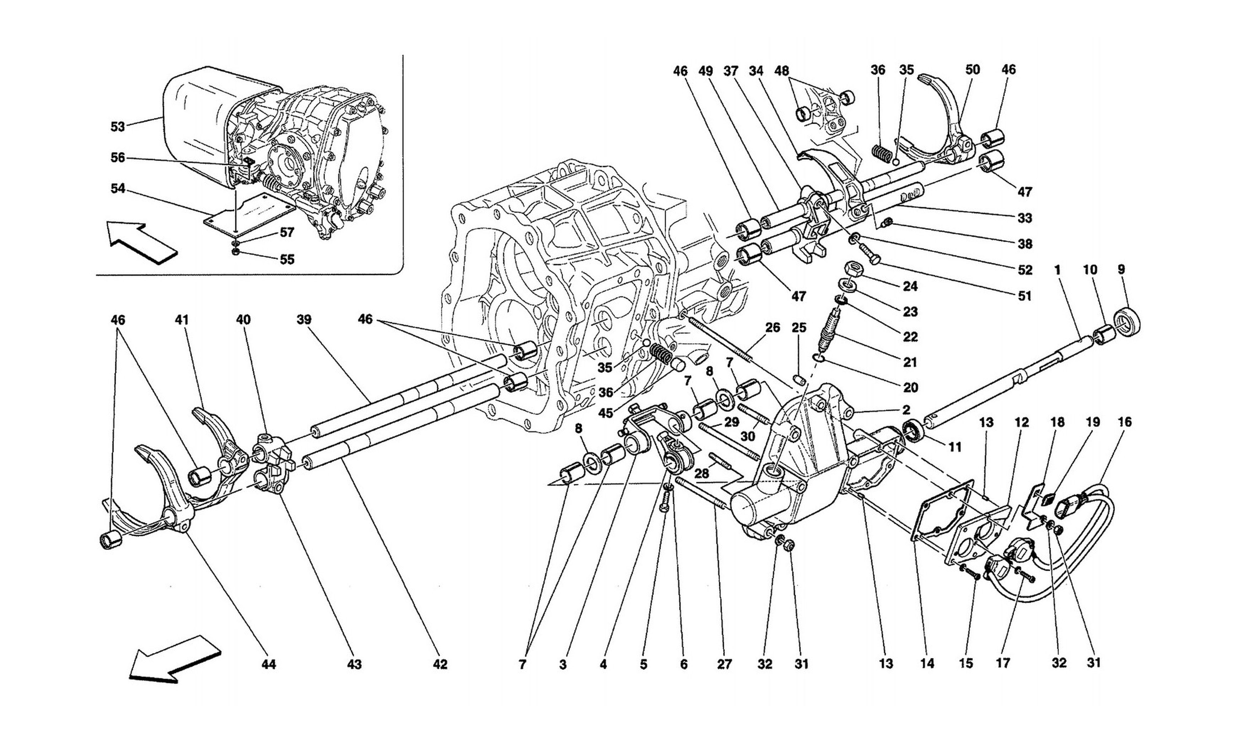 Schematic: Inside Gearbox Controls -Valid For F1-