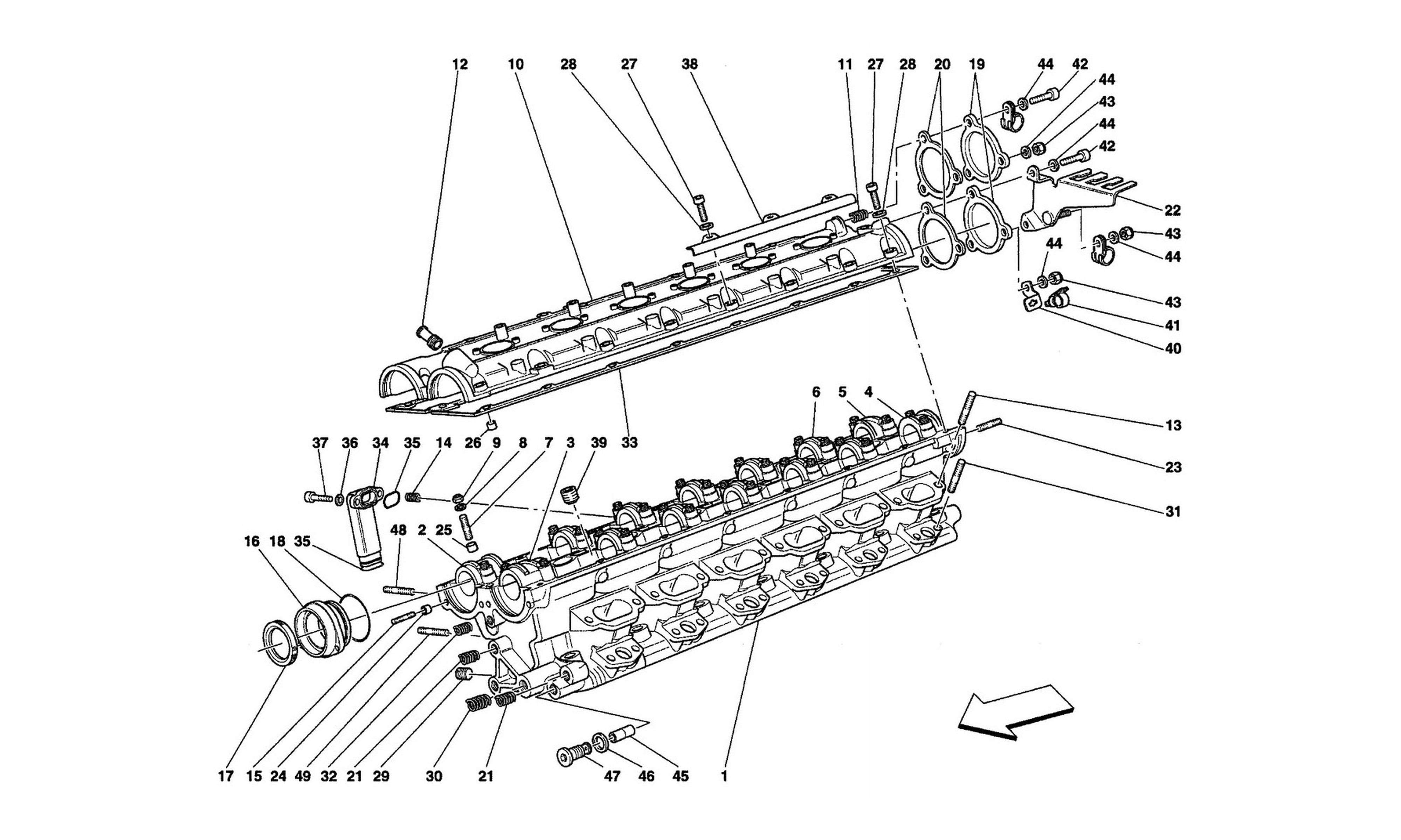 Schematic: R.H. Cylinder Head