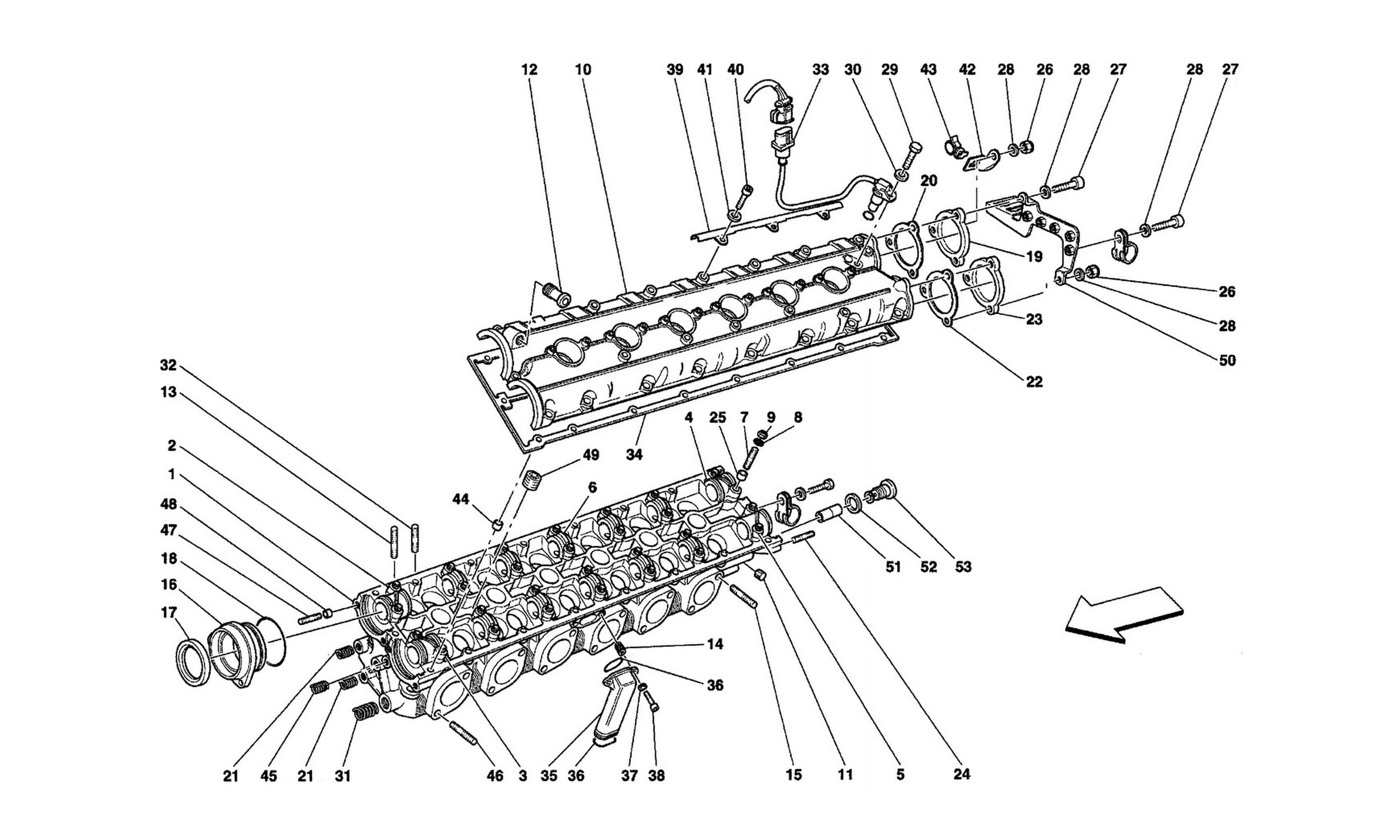 Schematic: L.H. Cylinder Head