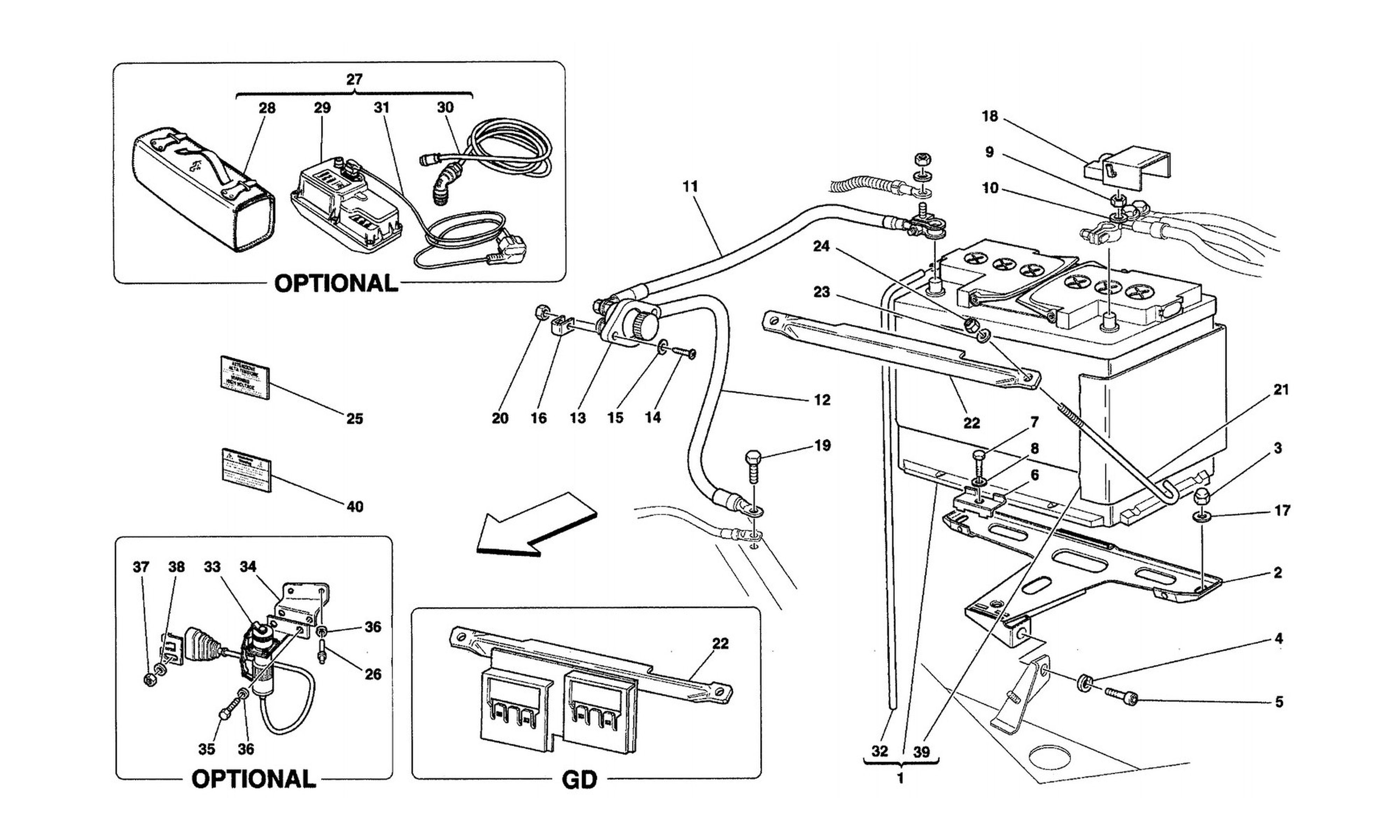 Schematic: Battery