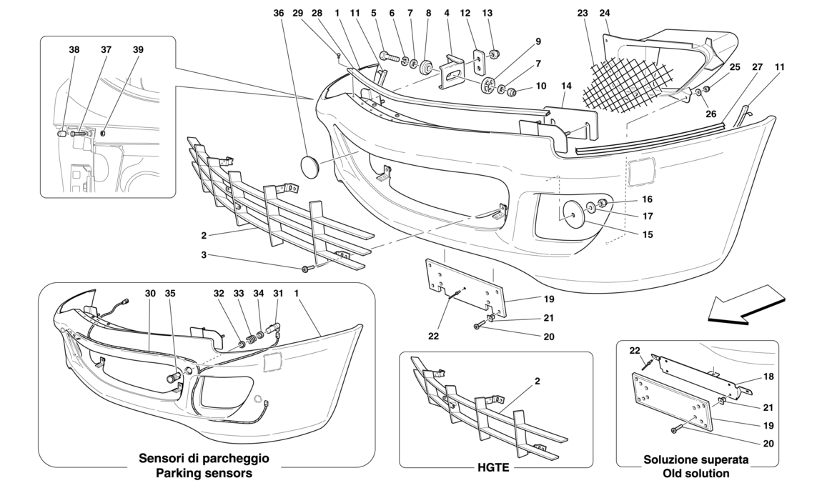 Schematic: Front Bumper