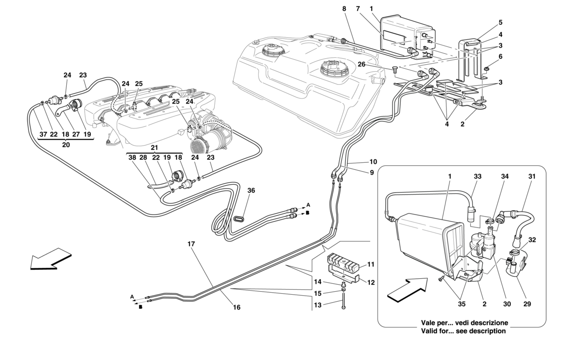 Schematic: Evaporative Emissions Control System