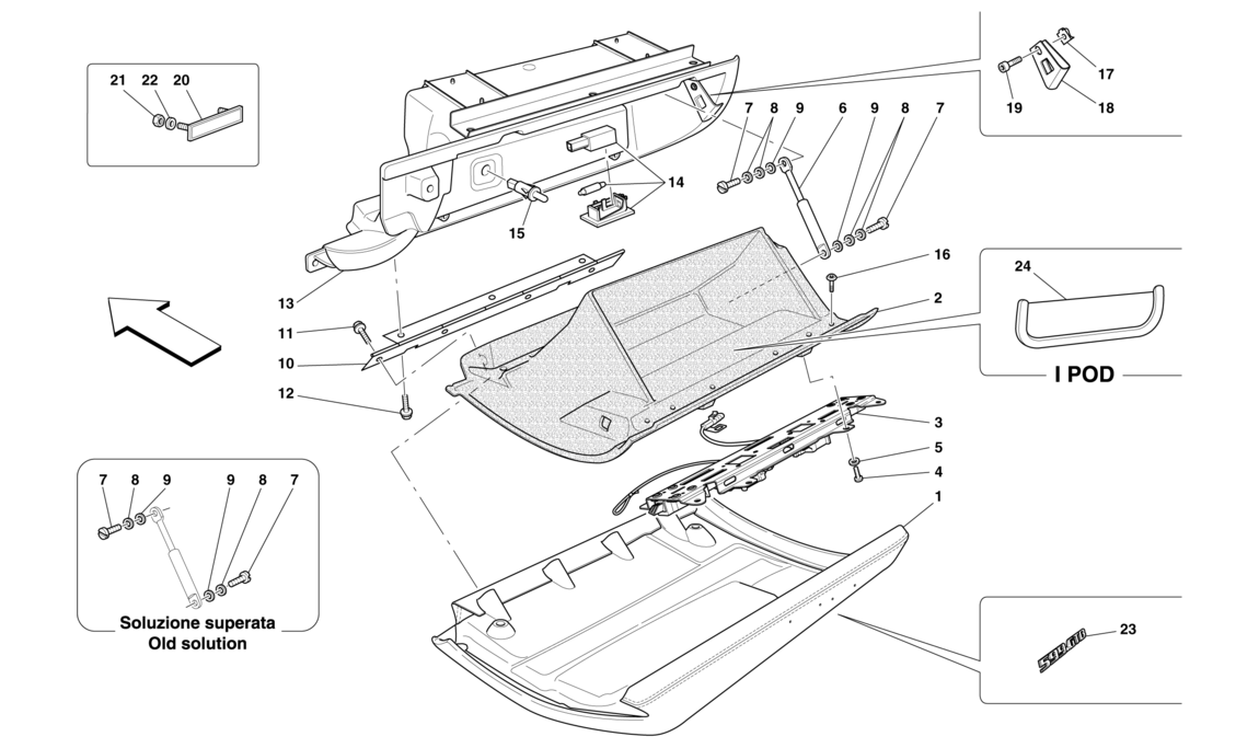 Schematic: Glove Compartment