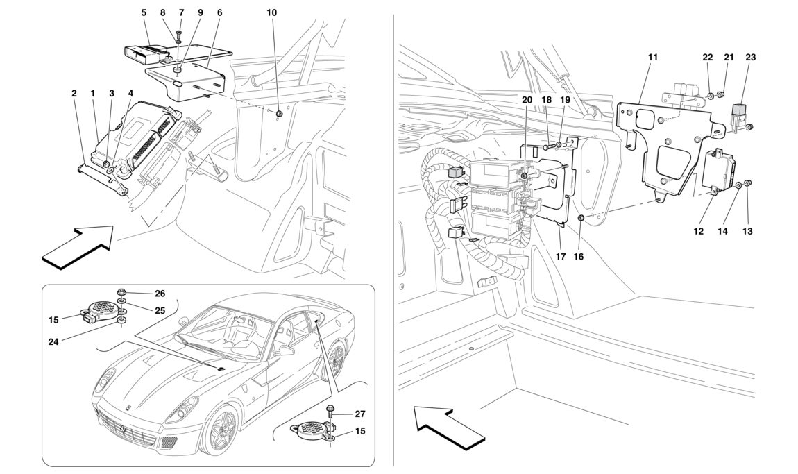 Schematic: Luggage Compartment Ecus