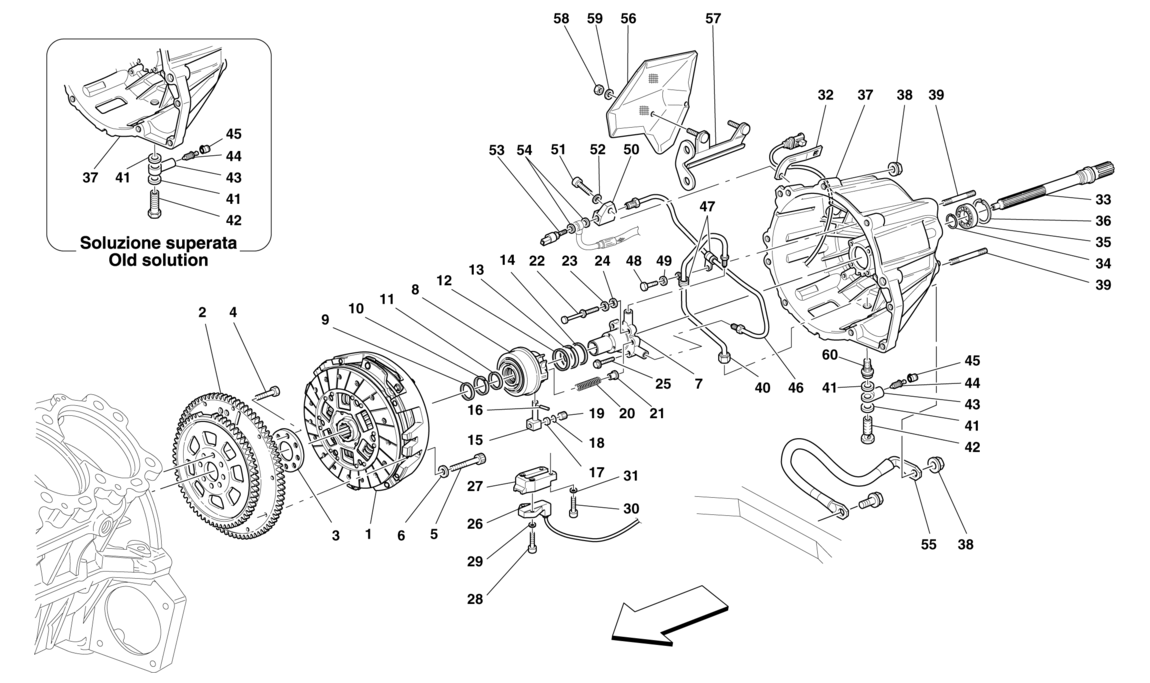 Schematic: Clutch And Controls -Applicable For F1-