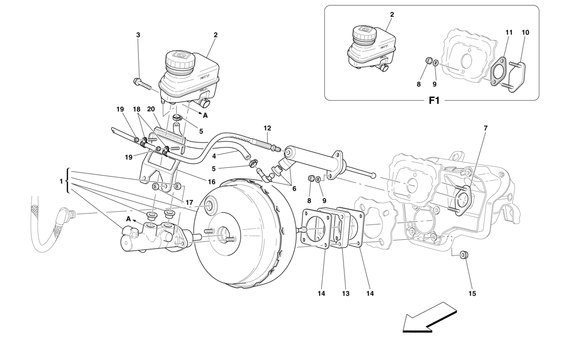 Schematic: Hydraulic Brake And Clutch Control