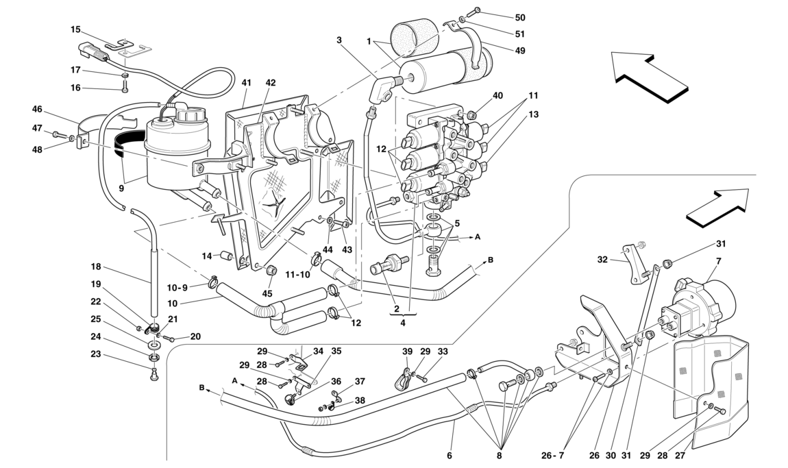 Schematic: Power Unit And Tank -Applicable For F1-