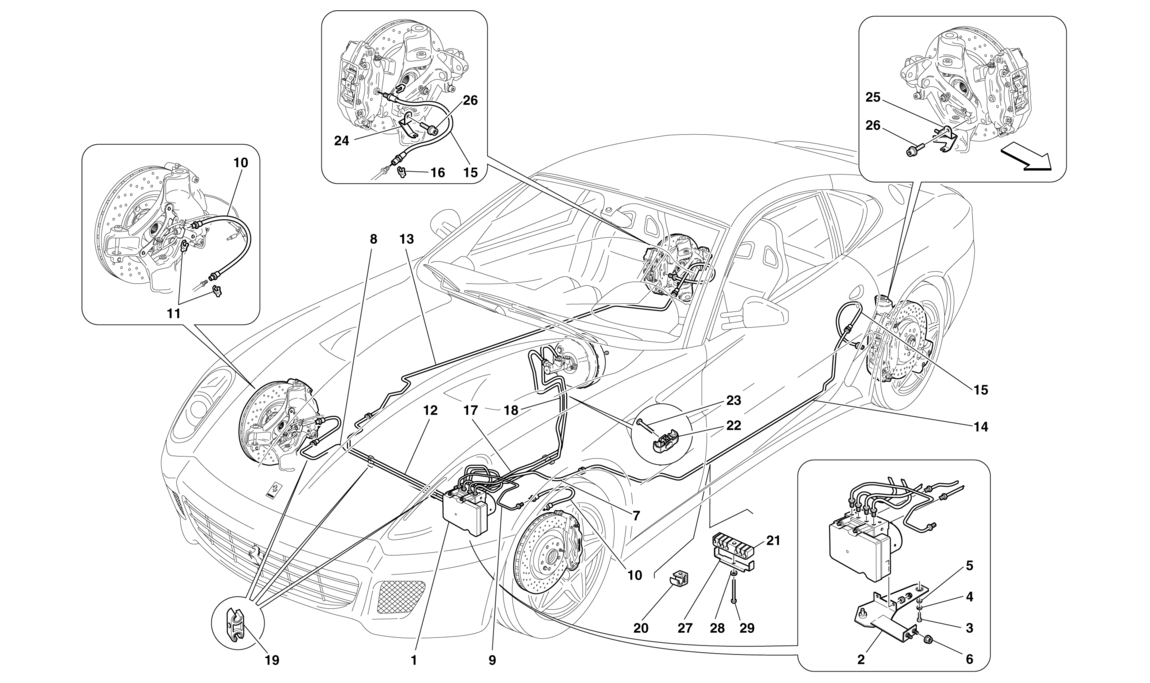 Schematic: Brake System -Not Applicable For Gd-