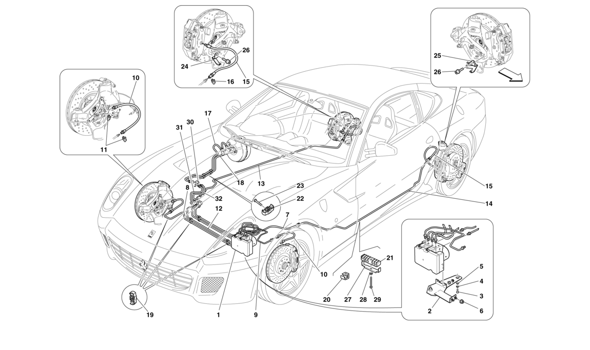 Schematic: Brake System -Applicable For Gd-
