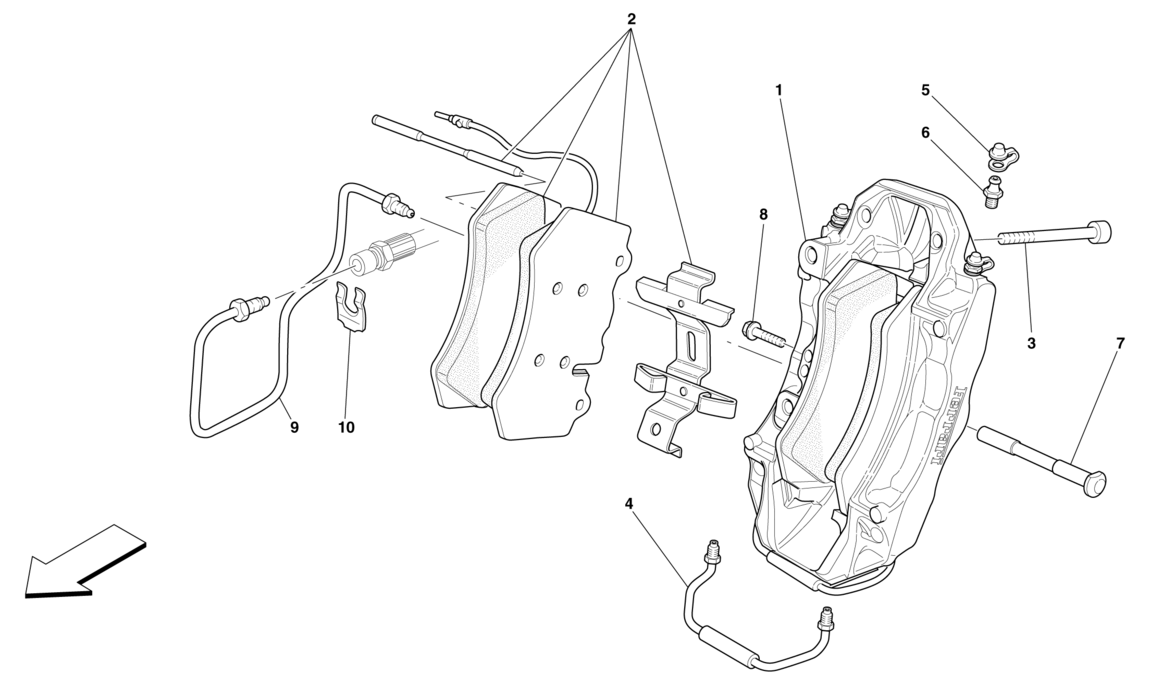 Schematic: Front Brake Calliper