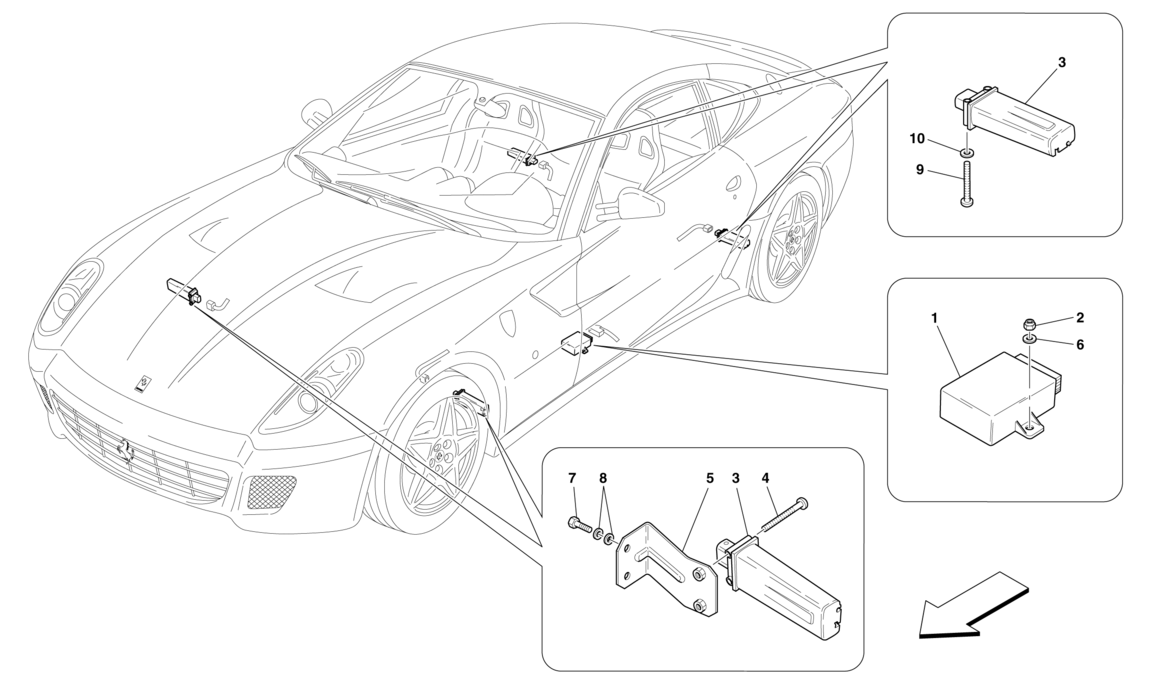 Schematic: Tyre Pressure Monitoring System