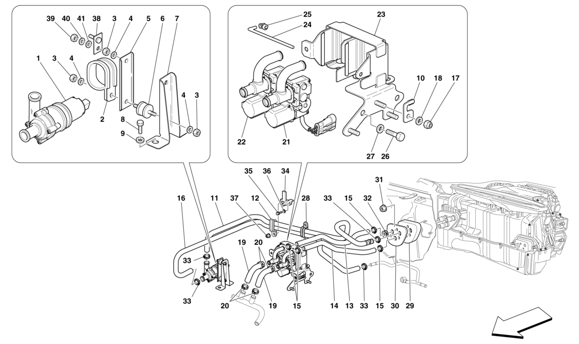 Schematic: Ac System - Water Pipes