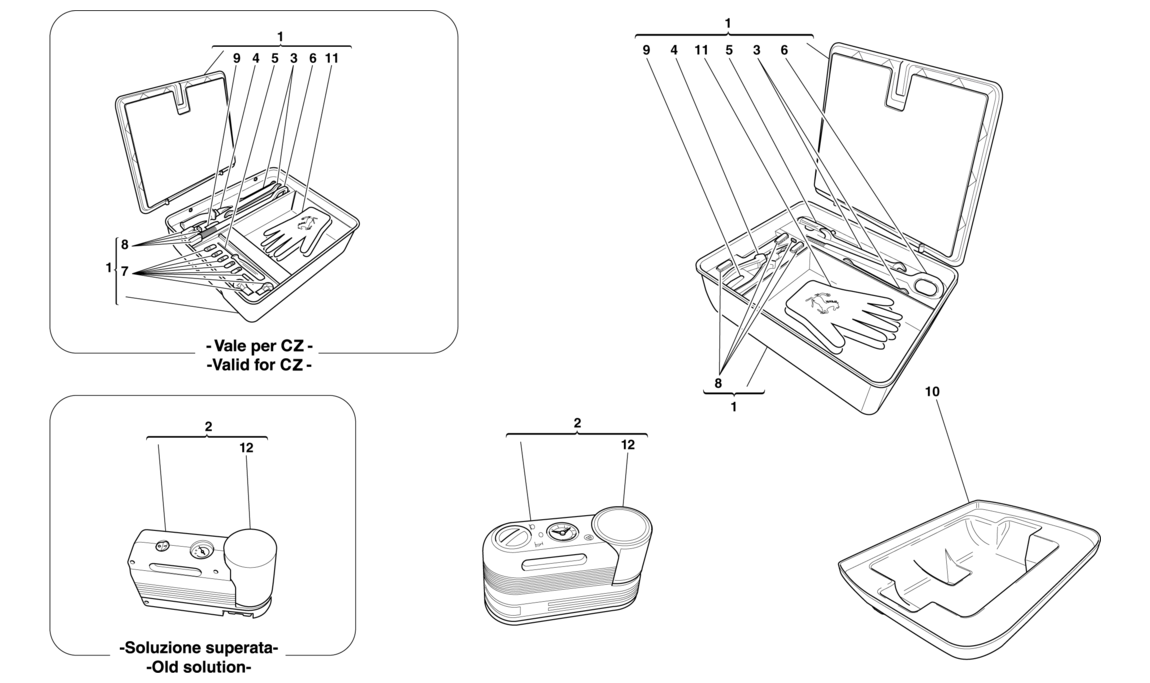 Schematic: Tool Kit -Not For Version With Spare Wheel-