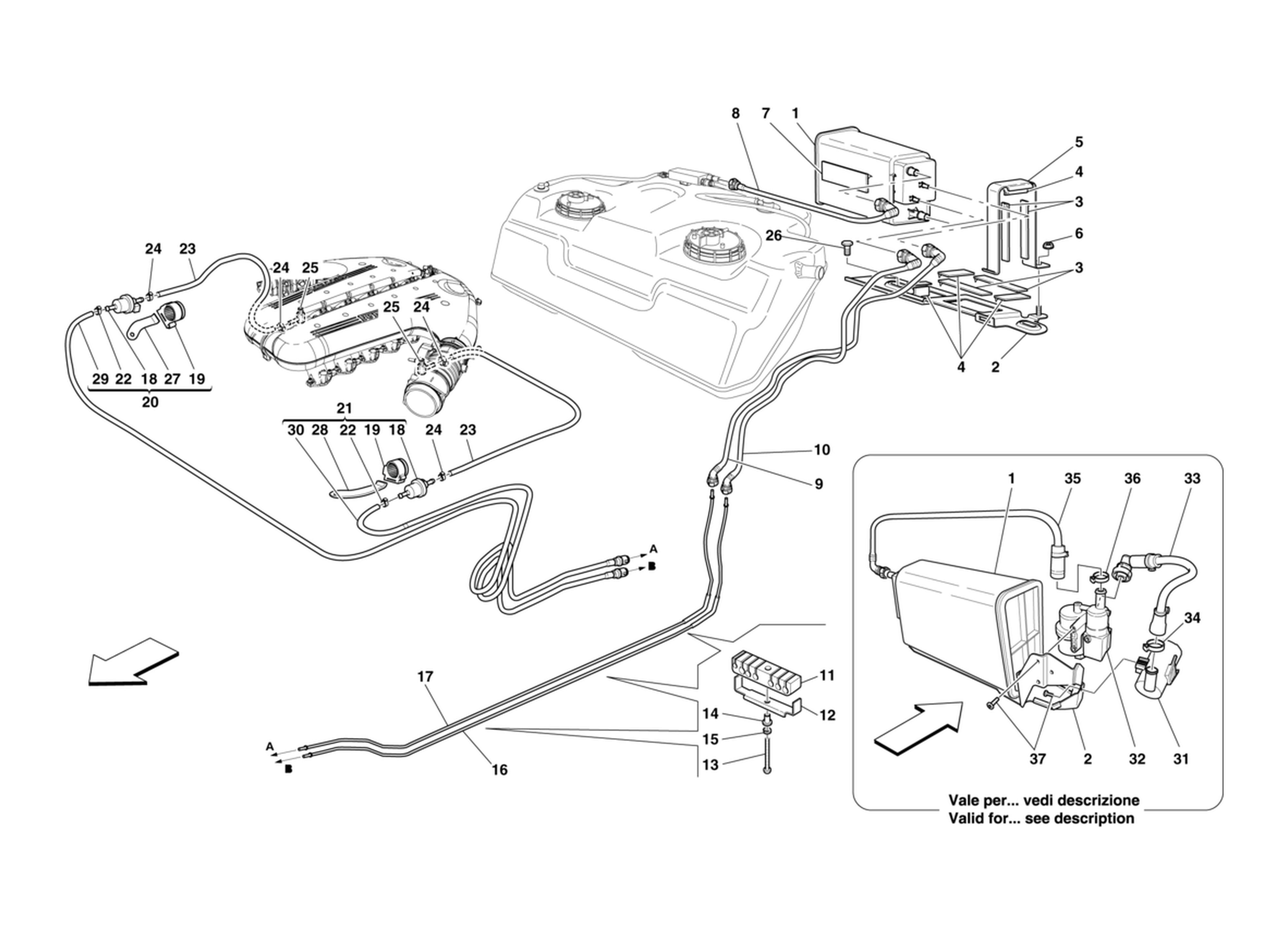 Schematic: Evaporative Emissions Control System