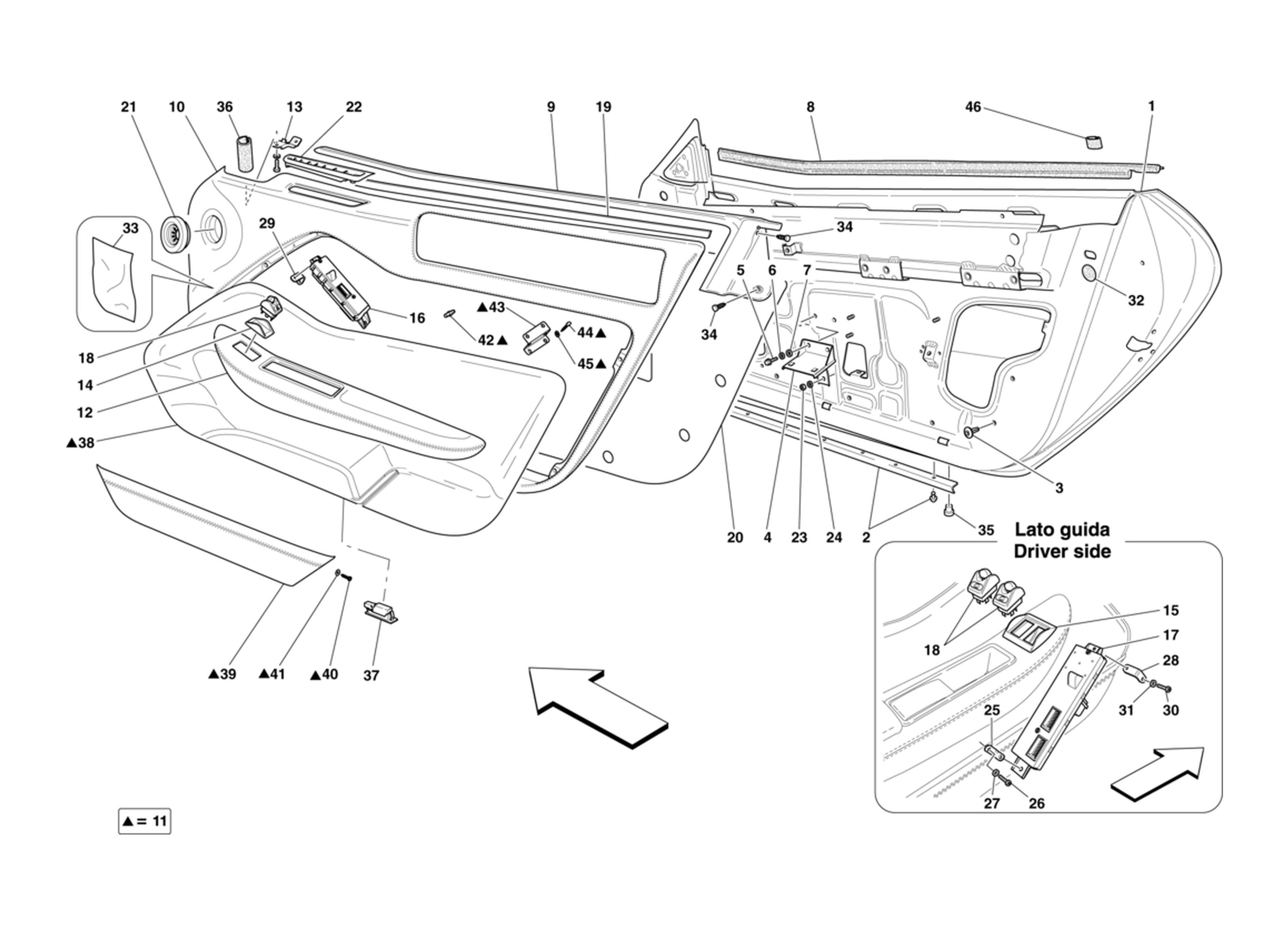 Schematic: Doors Substructure And Trim