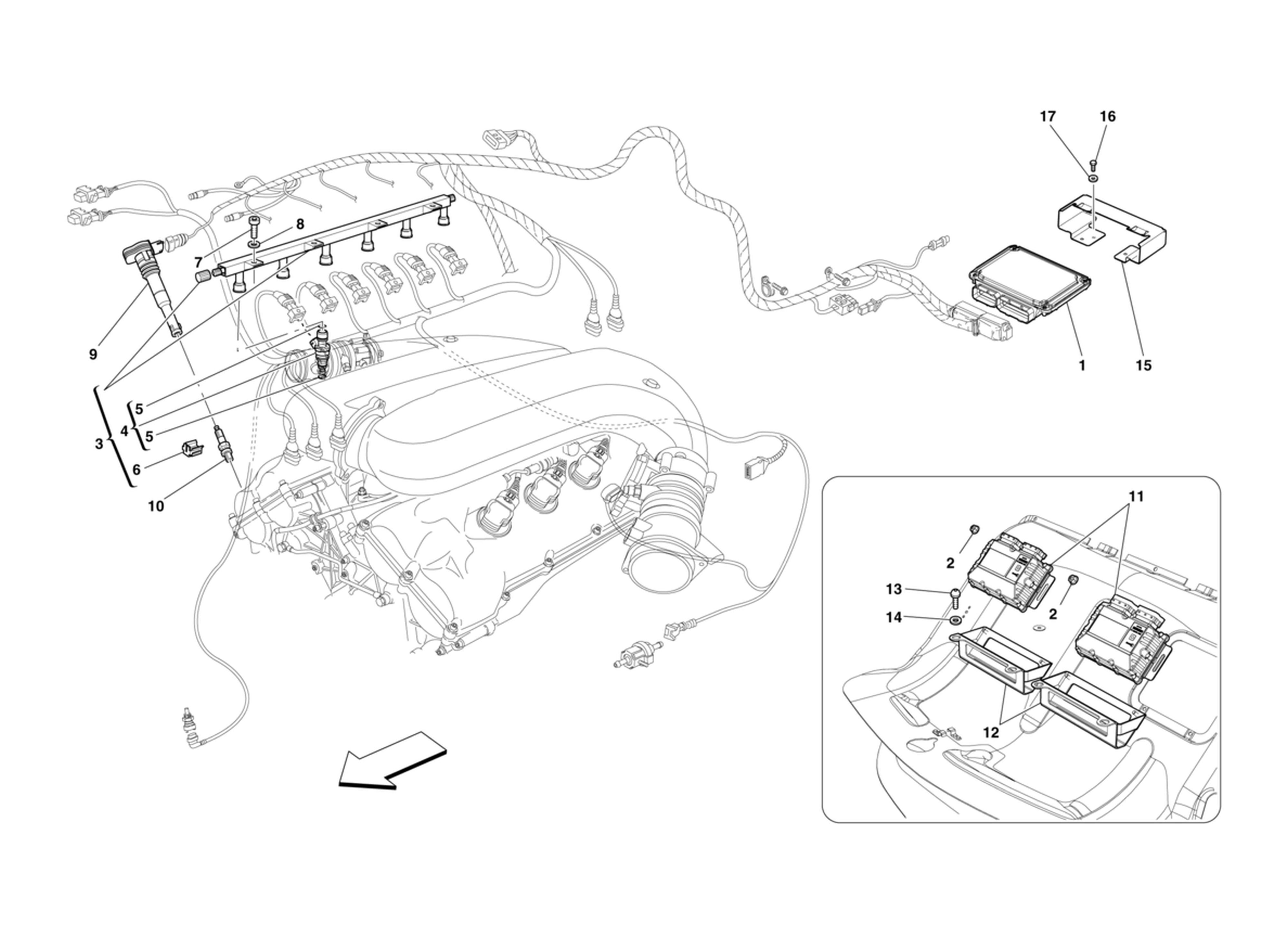 Schematic: Injection Ignition System