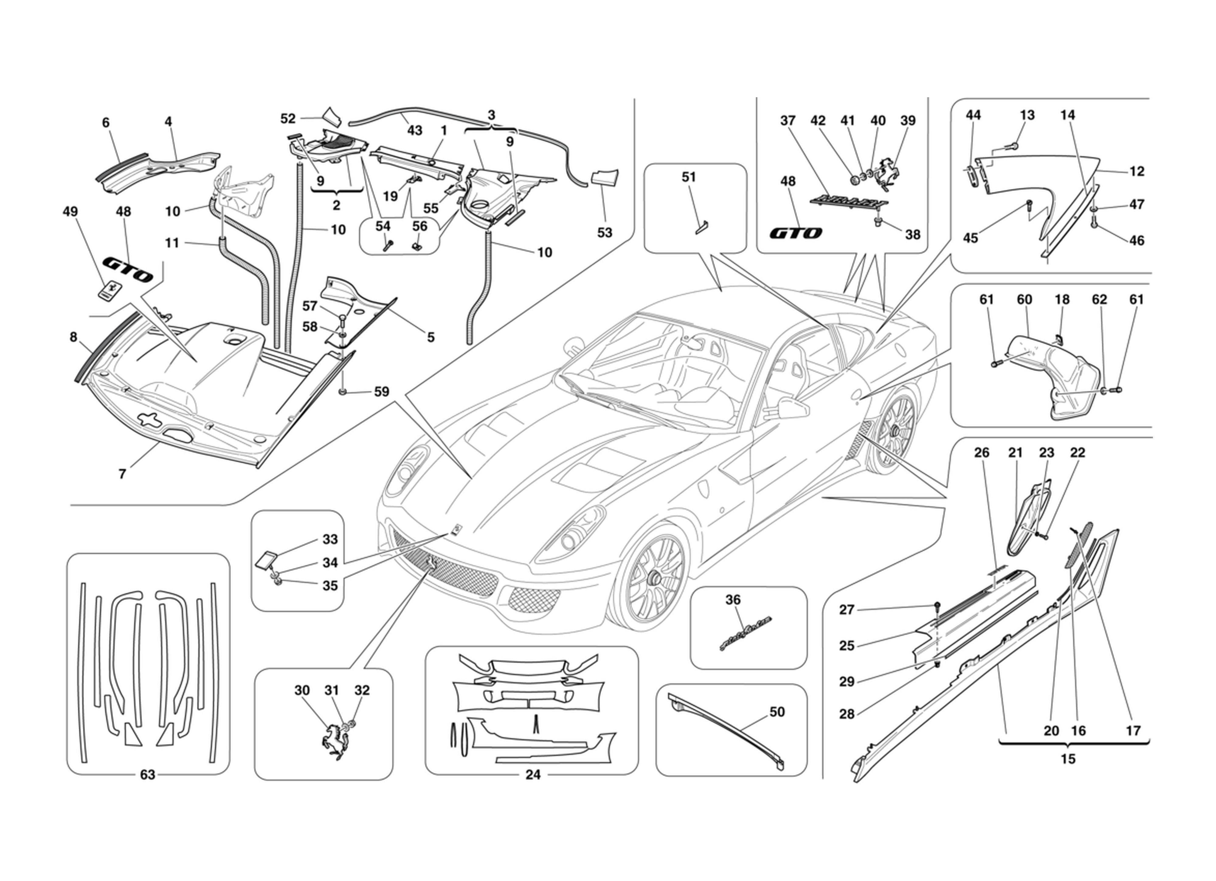 Schematic: Exterior Trim