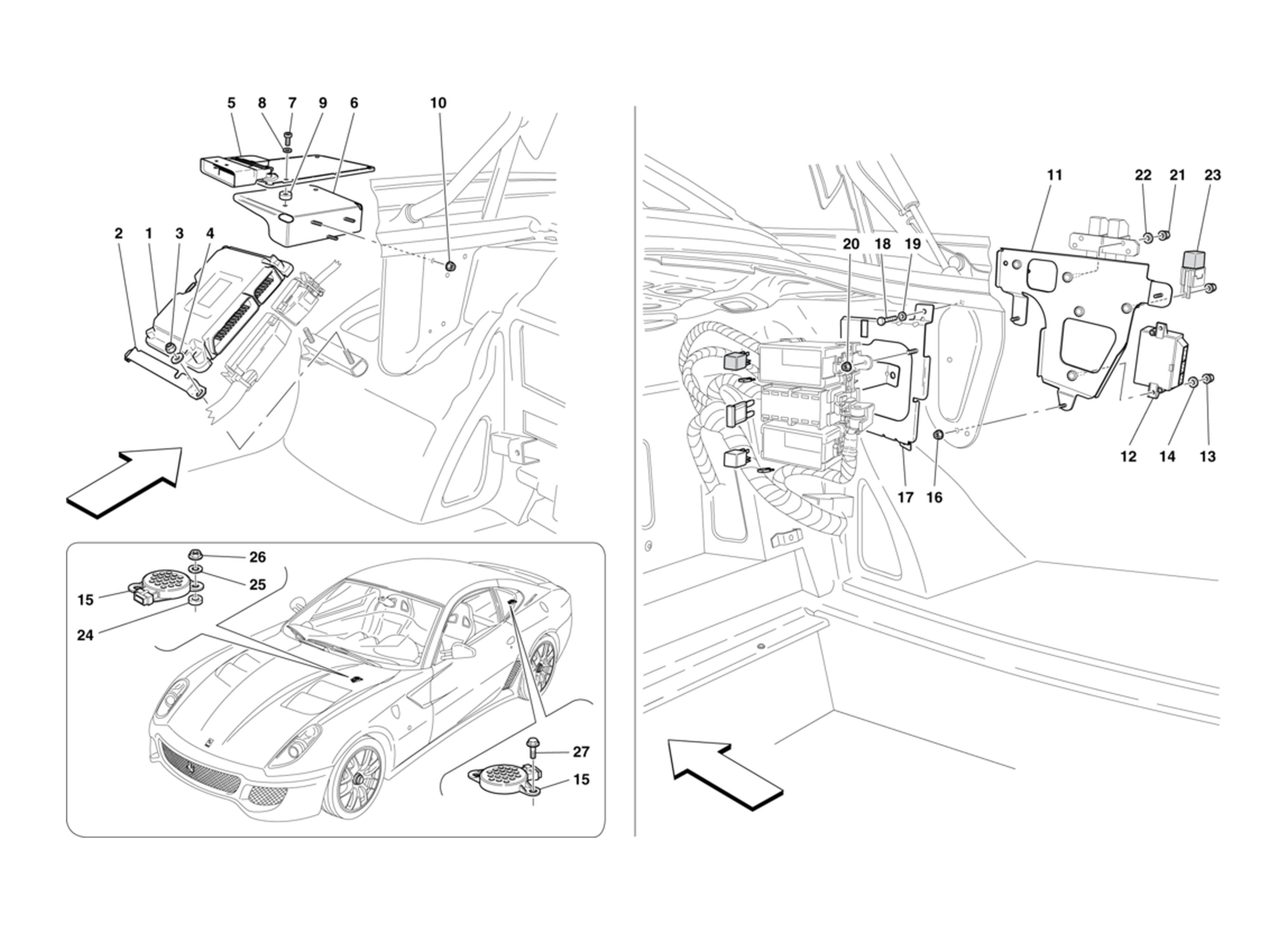 Schematic: Luggage Compartment Ecus