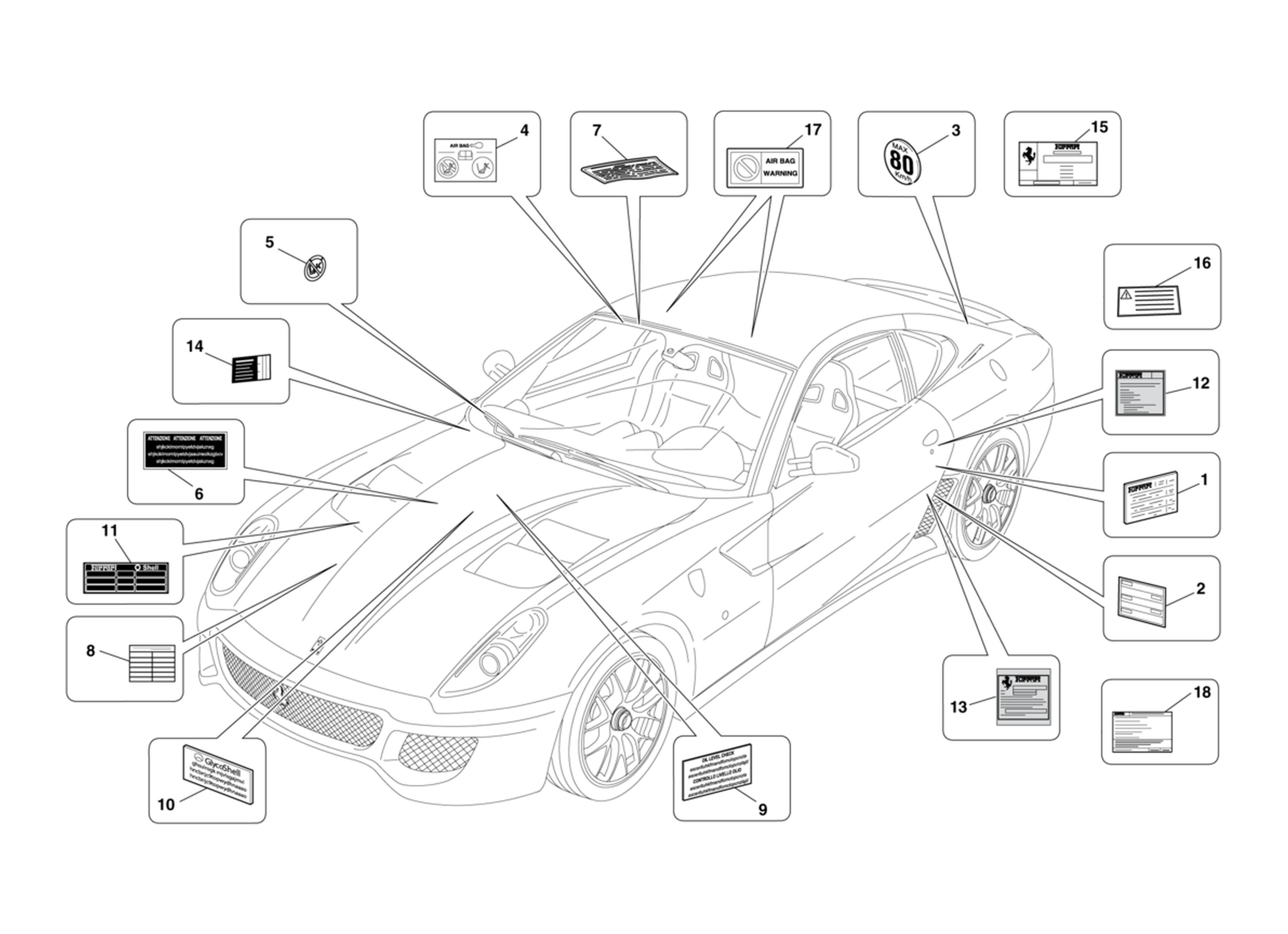 Schematic: Adhesive Labels And Plaques