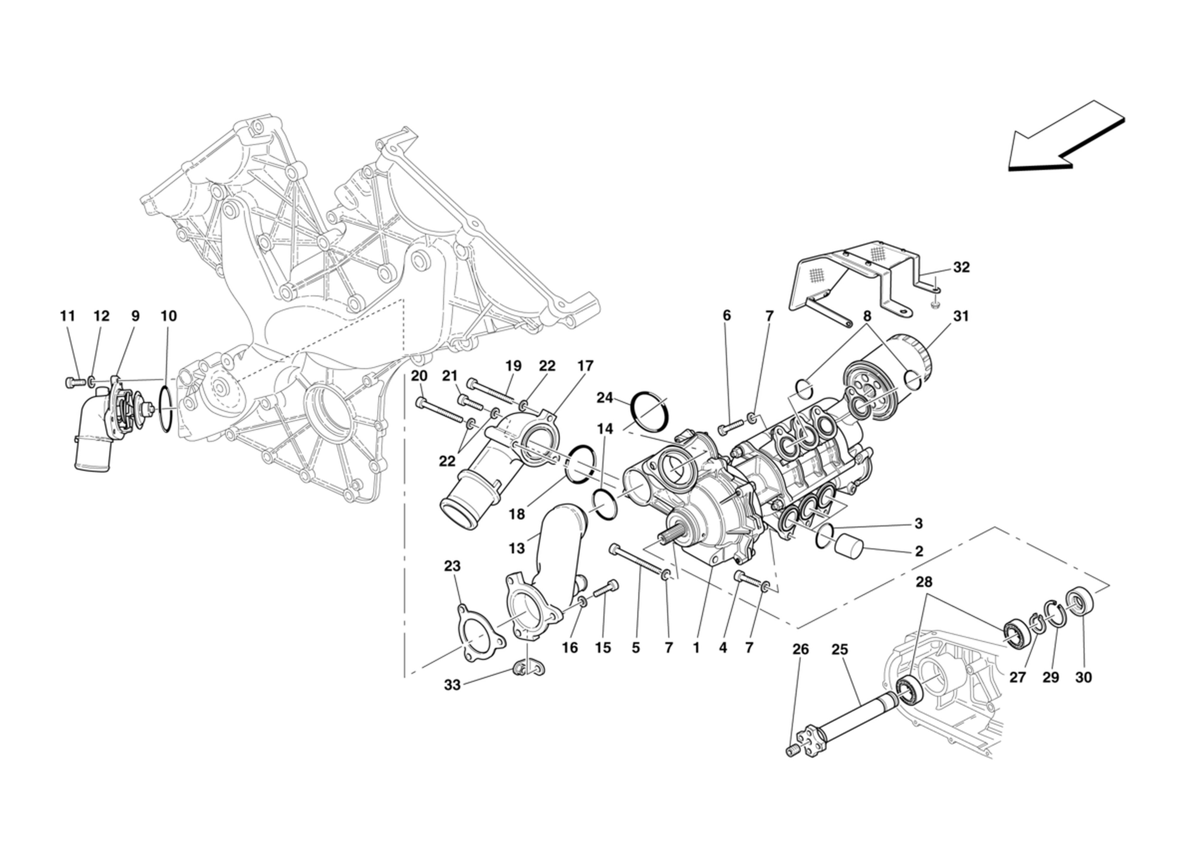 Schematic: Oil - Water Pump