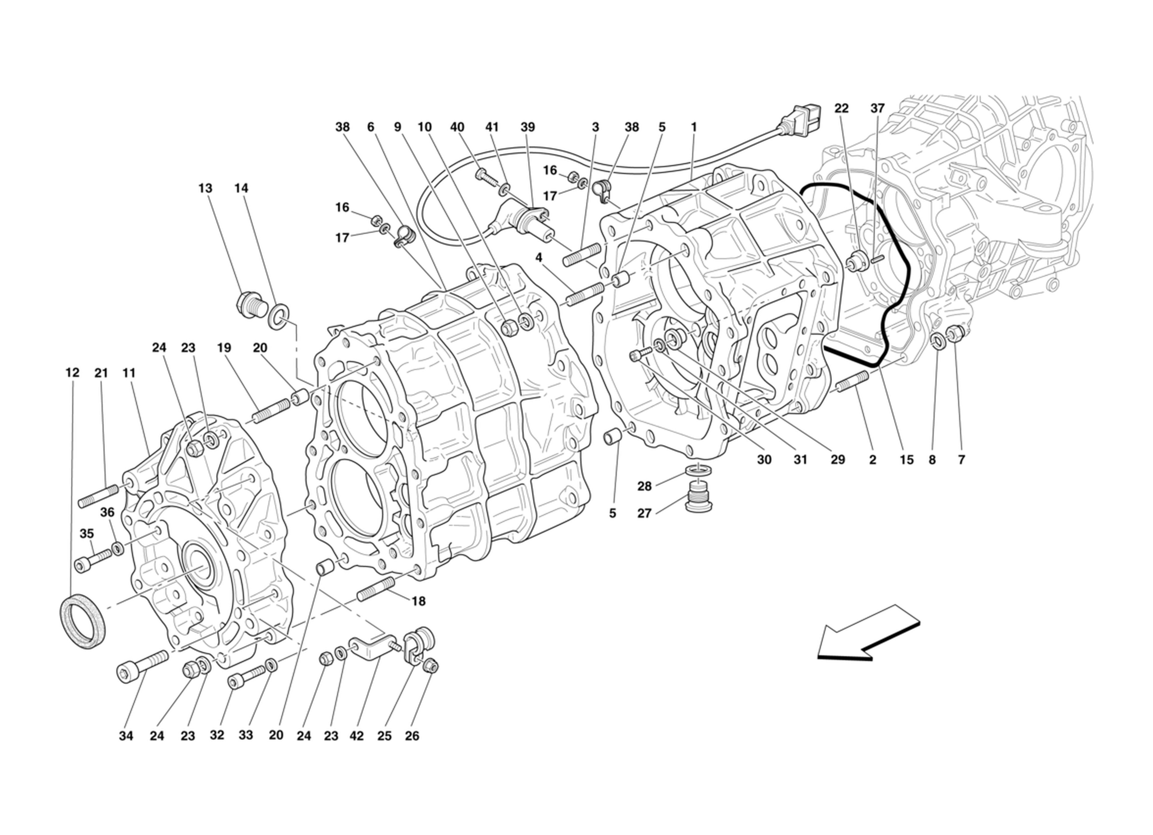 Schematic: Gearbox Housing