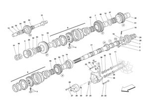 Primary Gearbox Shaft Gears And Gearbox Oil Pump