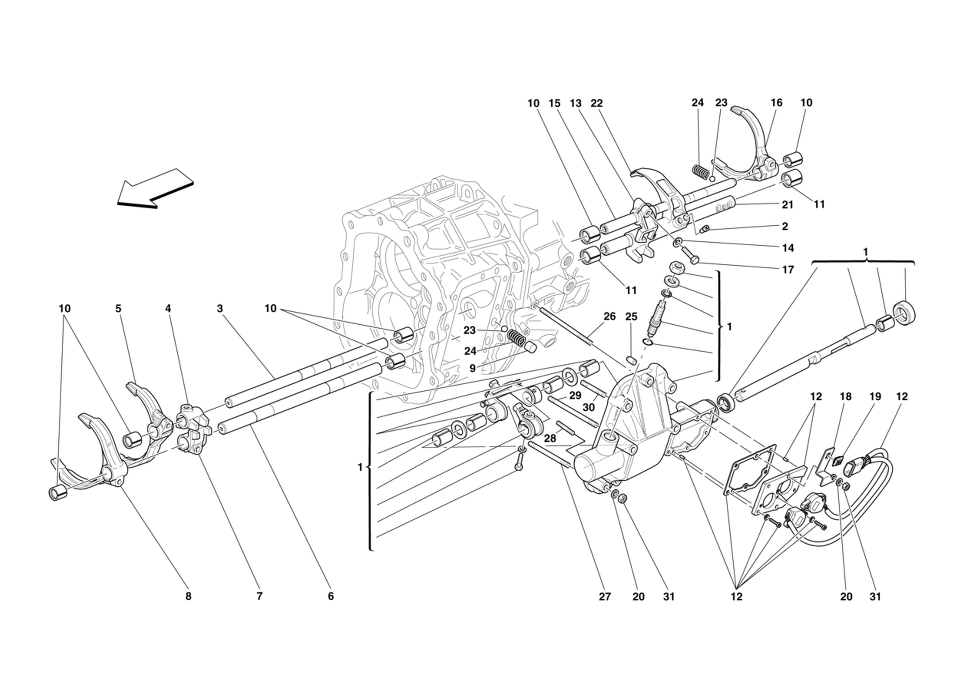 Schematic: Internal Gearbox Controls