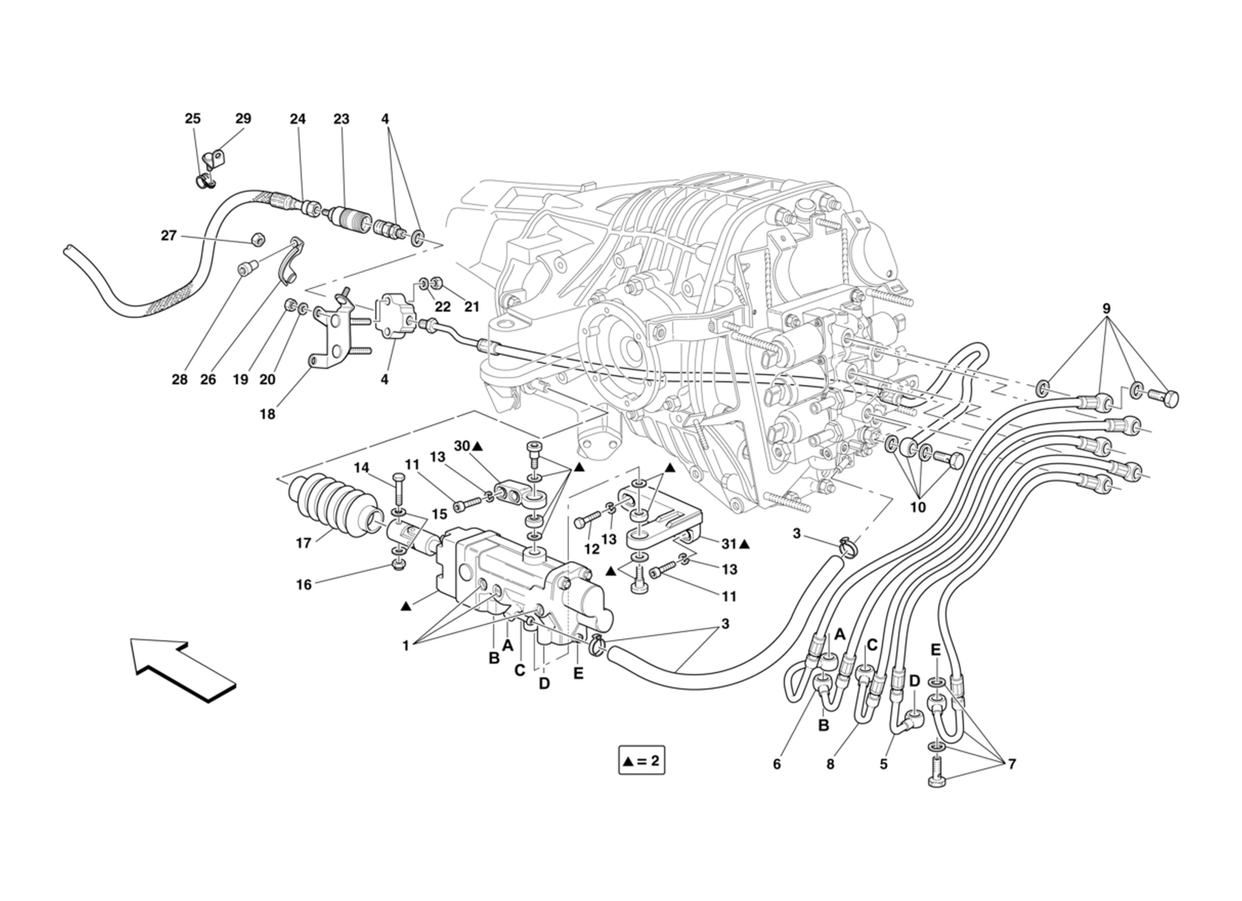 Schematic: F1 Clutch Hydraulic Control