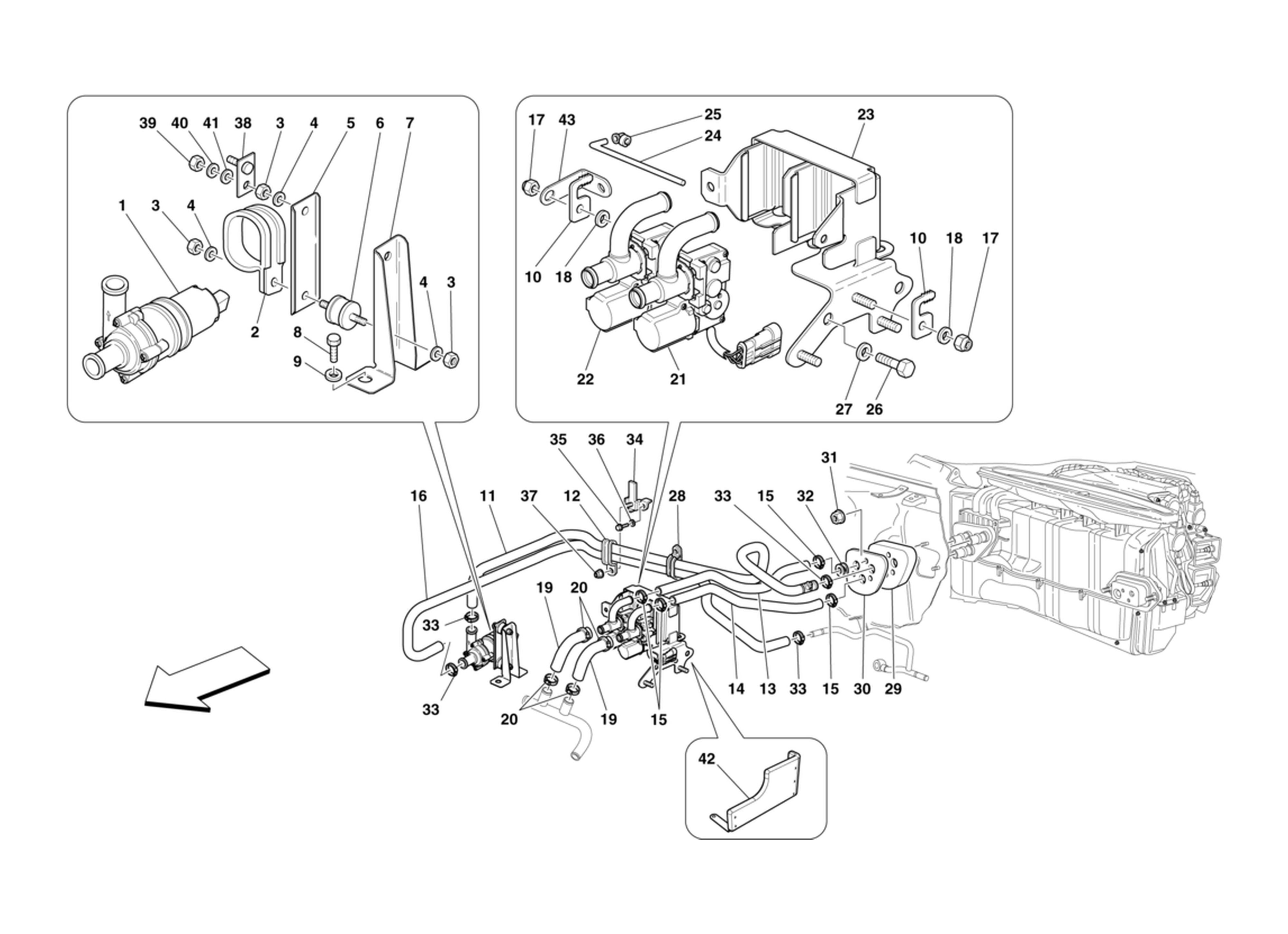 Schematic: Ac System Water Pipes