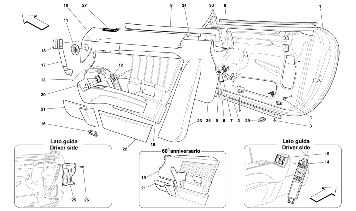 Schematic: Doors - Framework And Trim