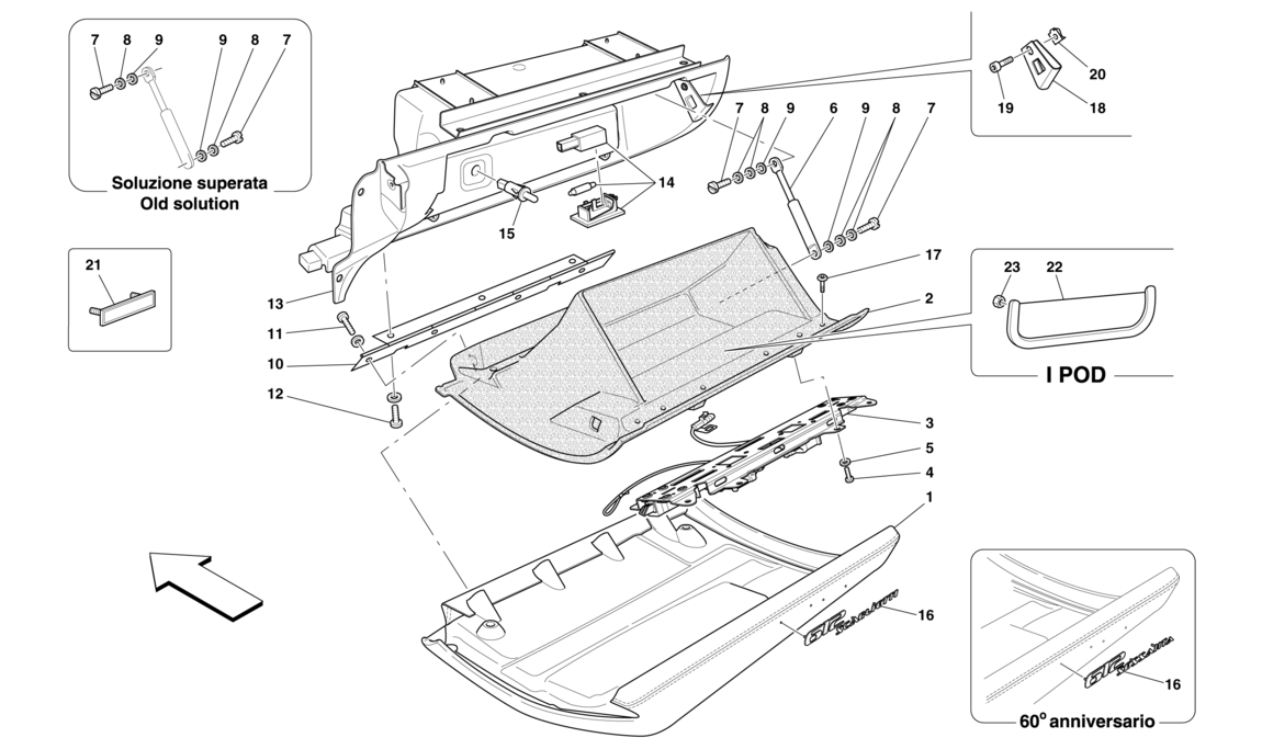 Schematic: Glove Compartment