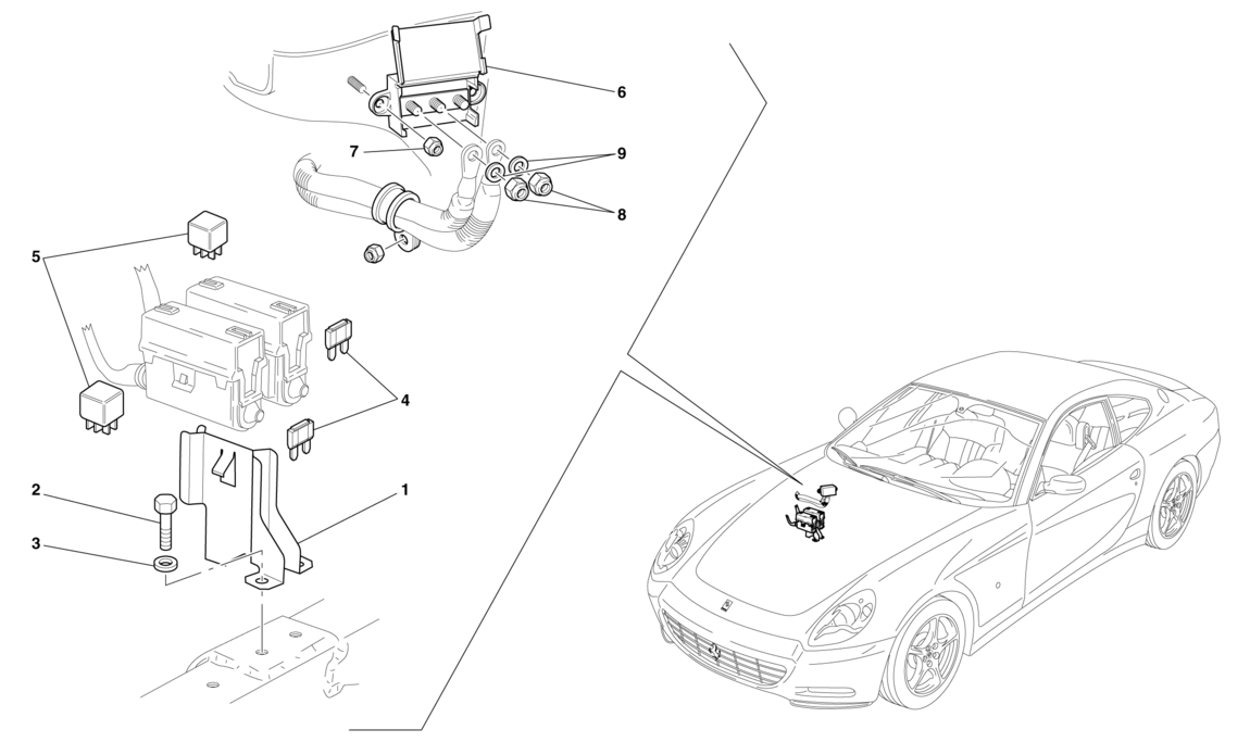 Schematic: Engine  Compartments Ecus