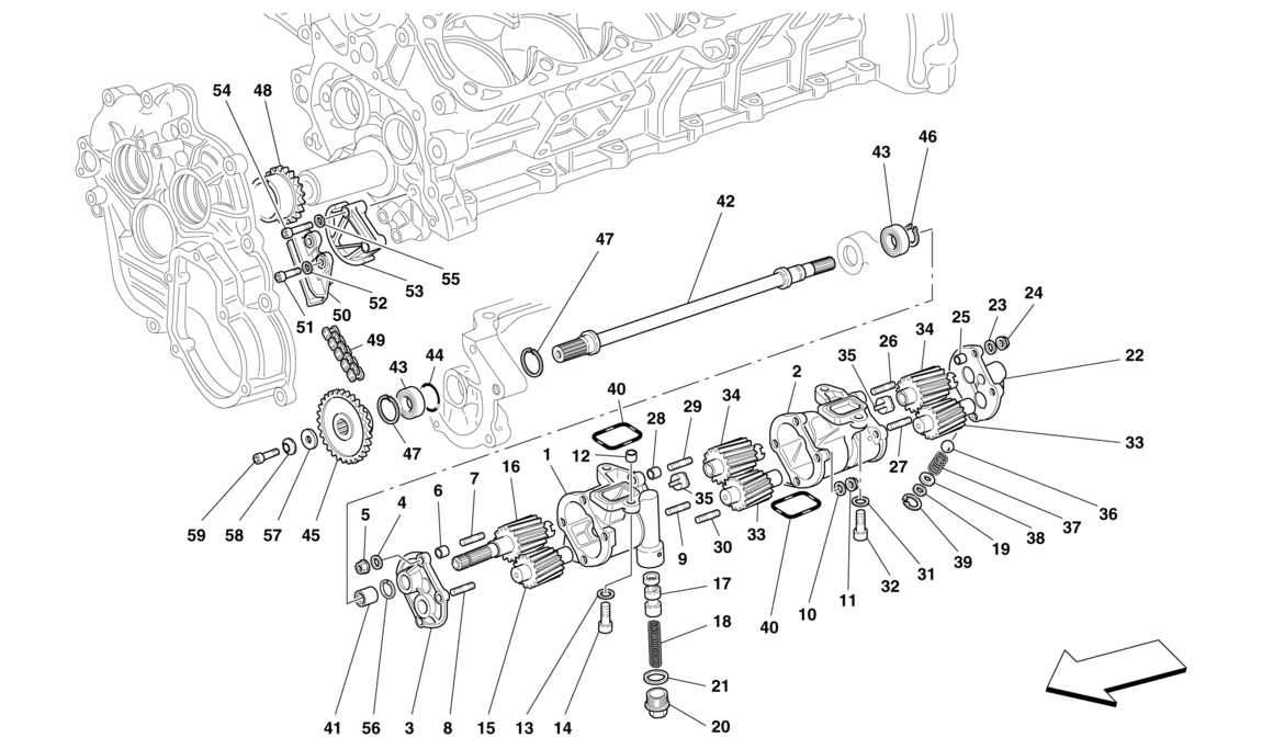 Schematic: Lubrication - Oil Pumps