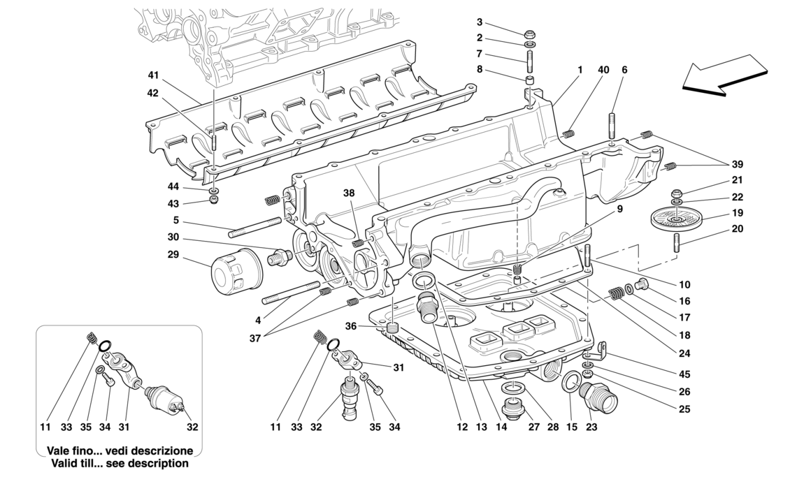 Schematic: Lubrication - Oil Sump And Filters