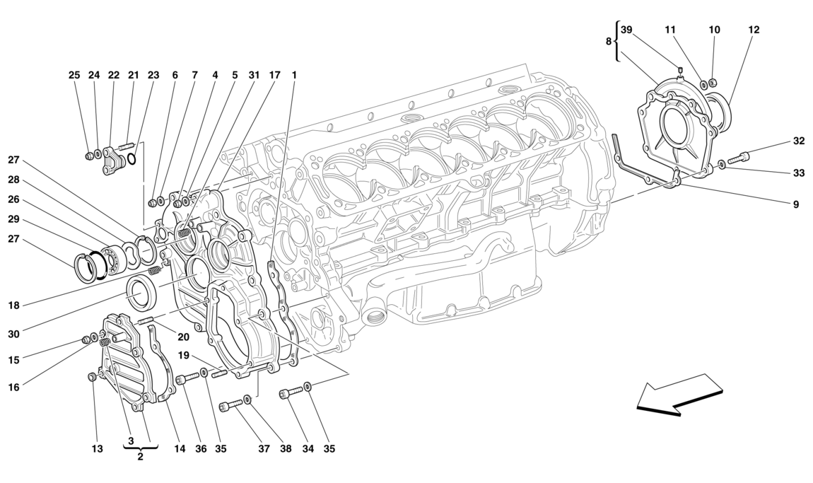 Schematic: Crankcase Covers