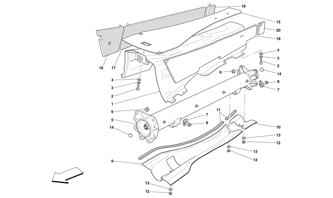 Schematic: Engine Gearbox Connector Pipe And Insulation