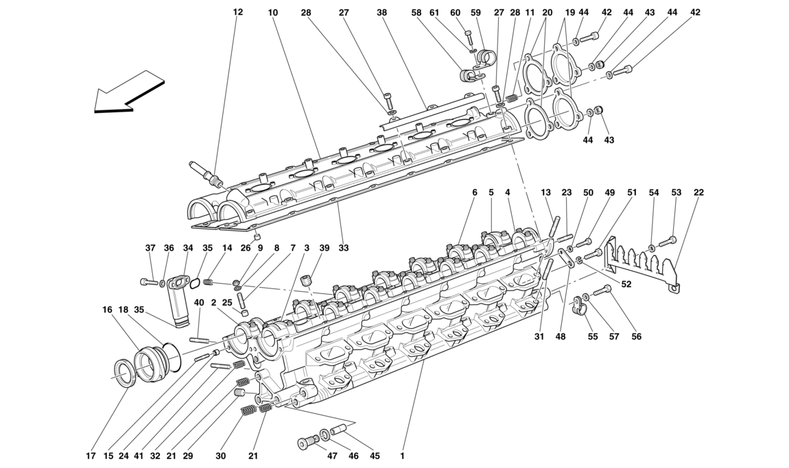 Schematic: Right Hand Cylinder Head