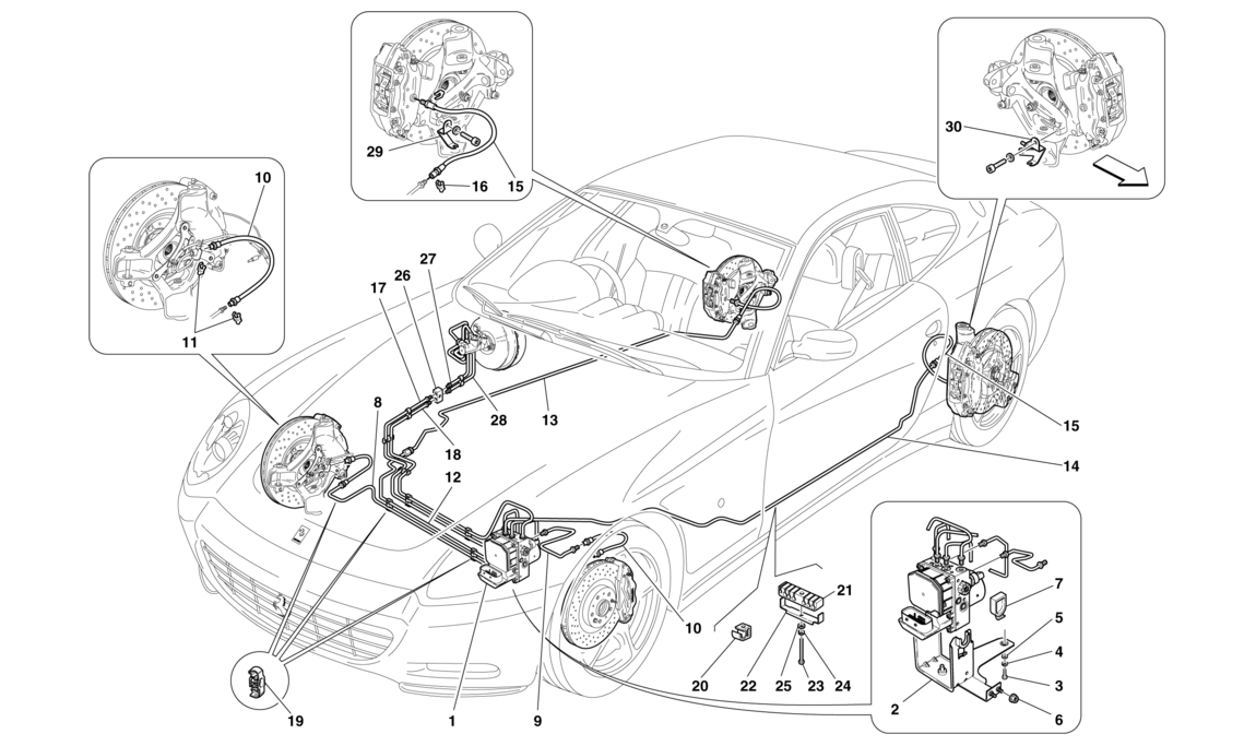 Schematic: Brake System Applicable For Gd