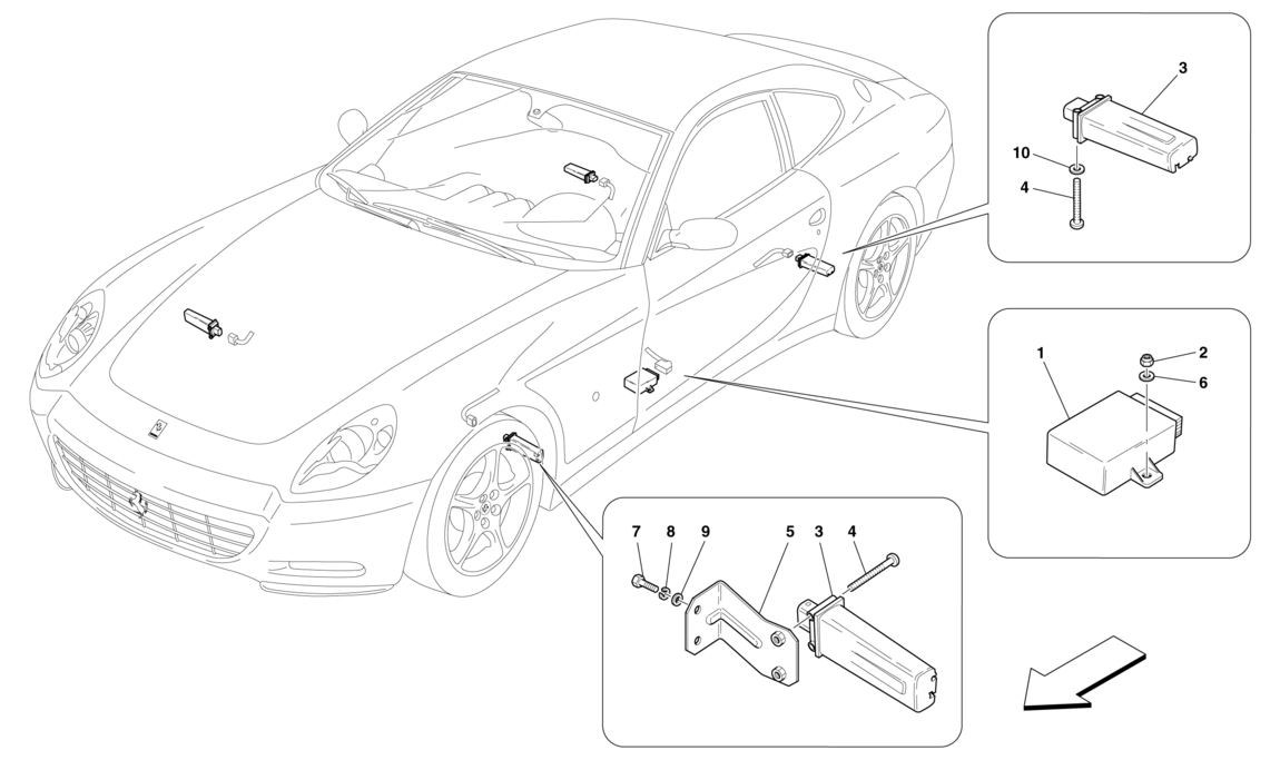 Schematic: Tyre Pressure Monitoring System