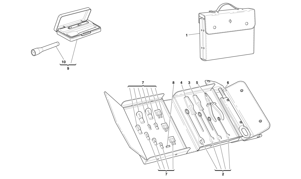 Schematic: Tools Provided With Vehicle