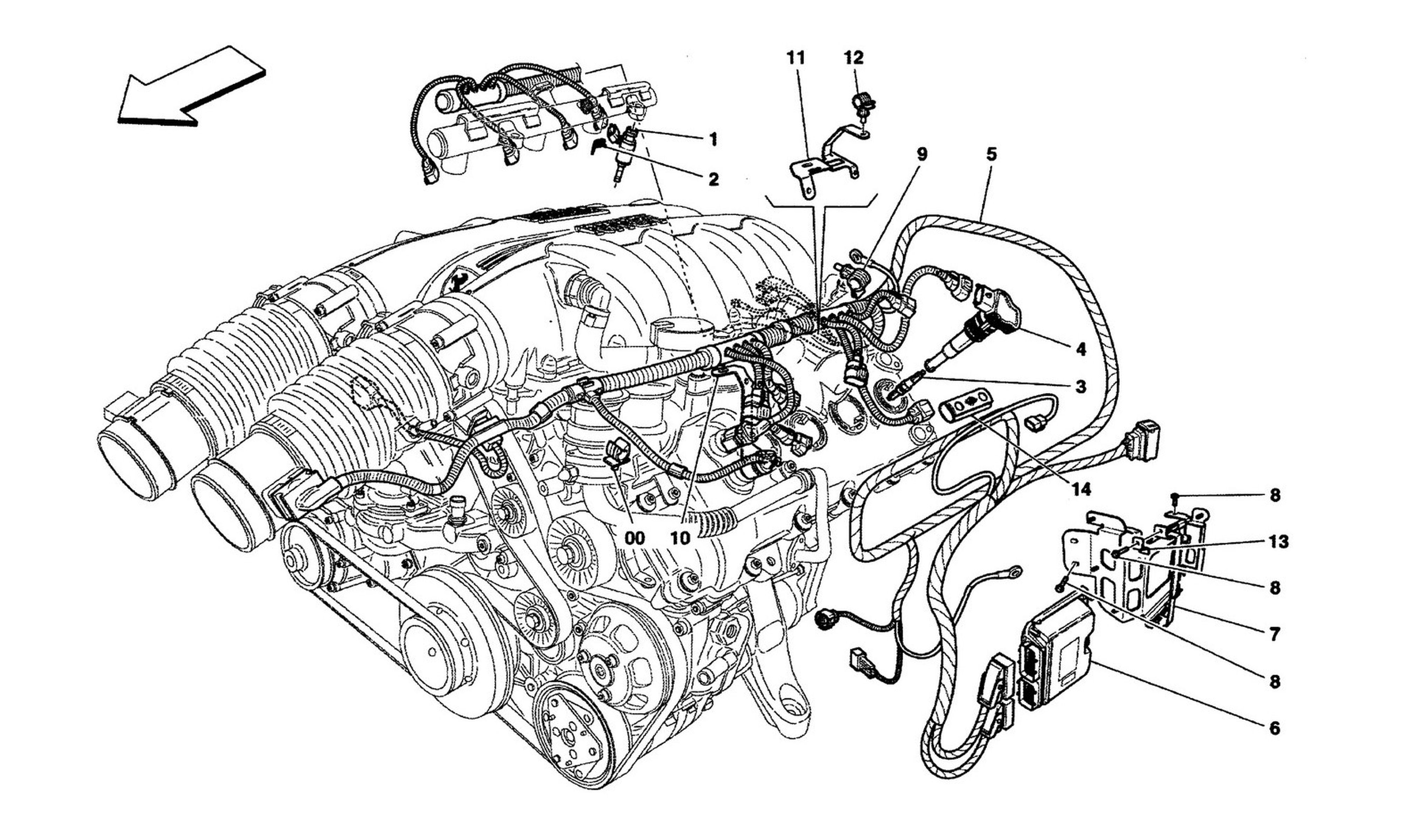 Schematic: Left Injection Device - Ignition