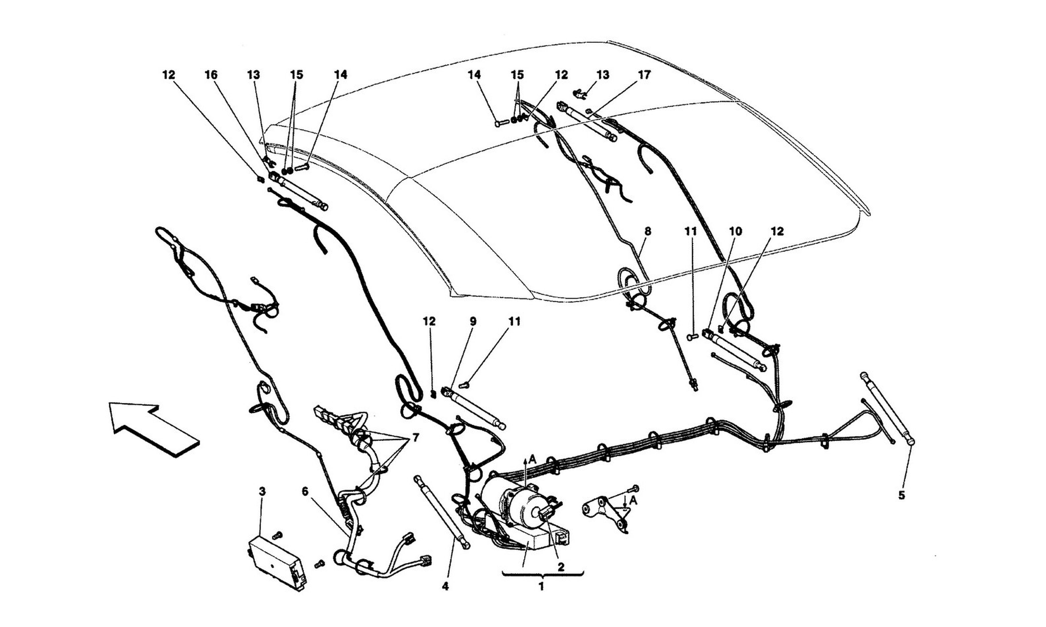 Schematic: Electrical Capote: Hydraulic System