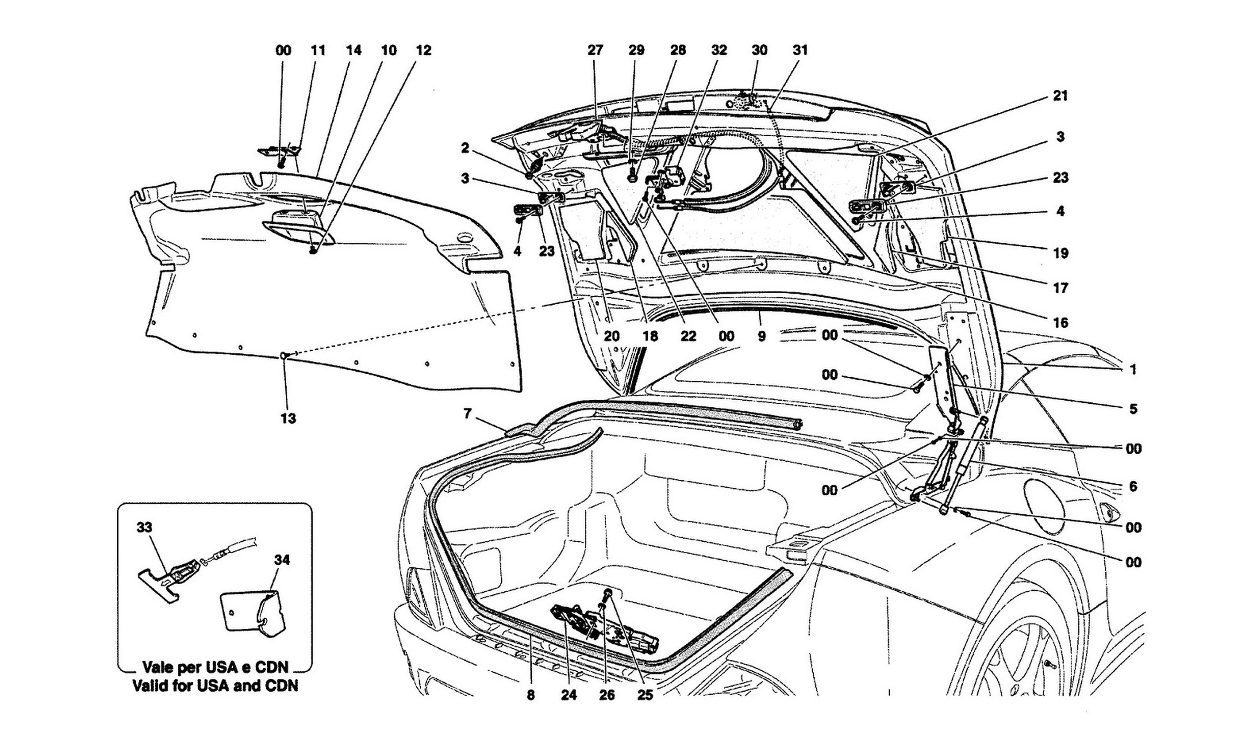 Schematic: Rear Lid