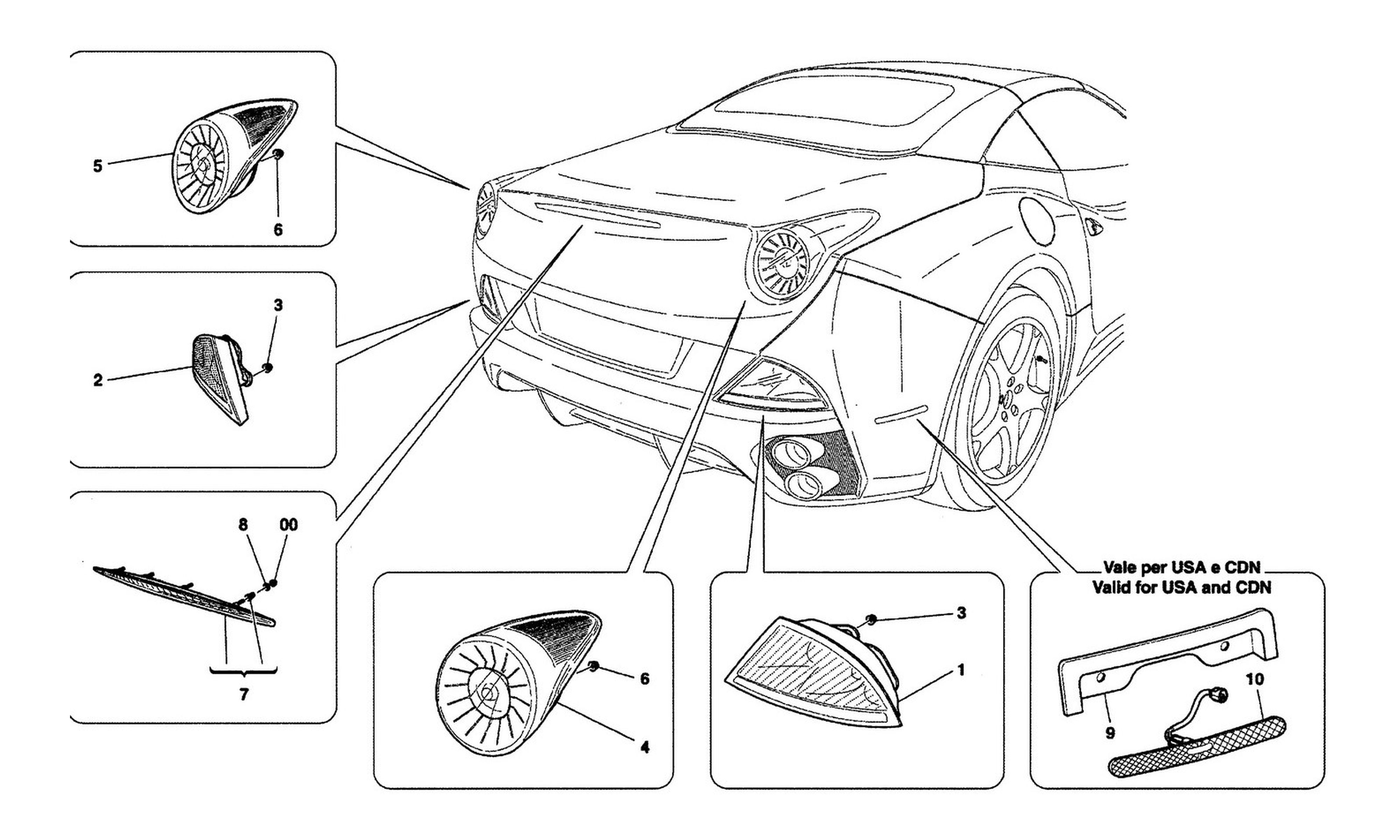 Schematic: Taillight Clusters