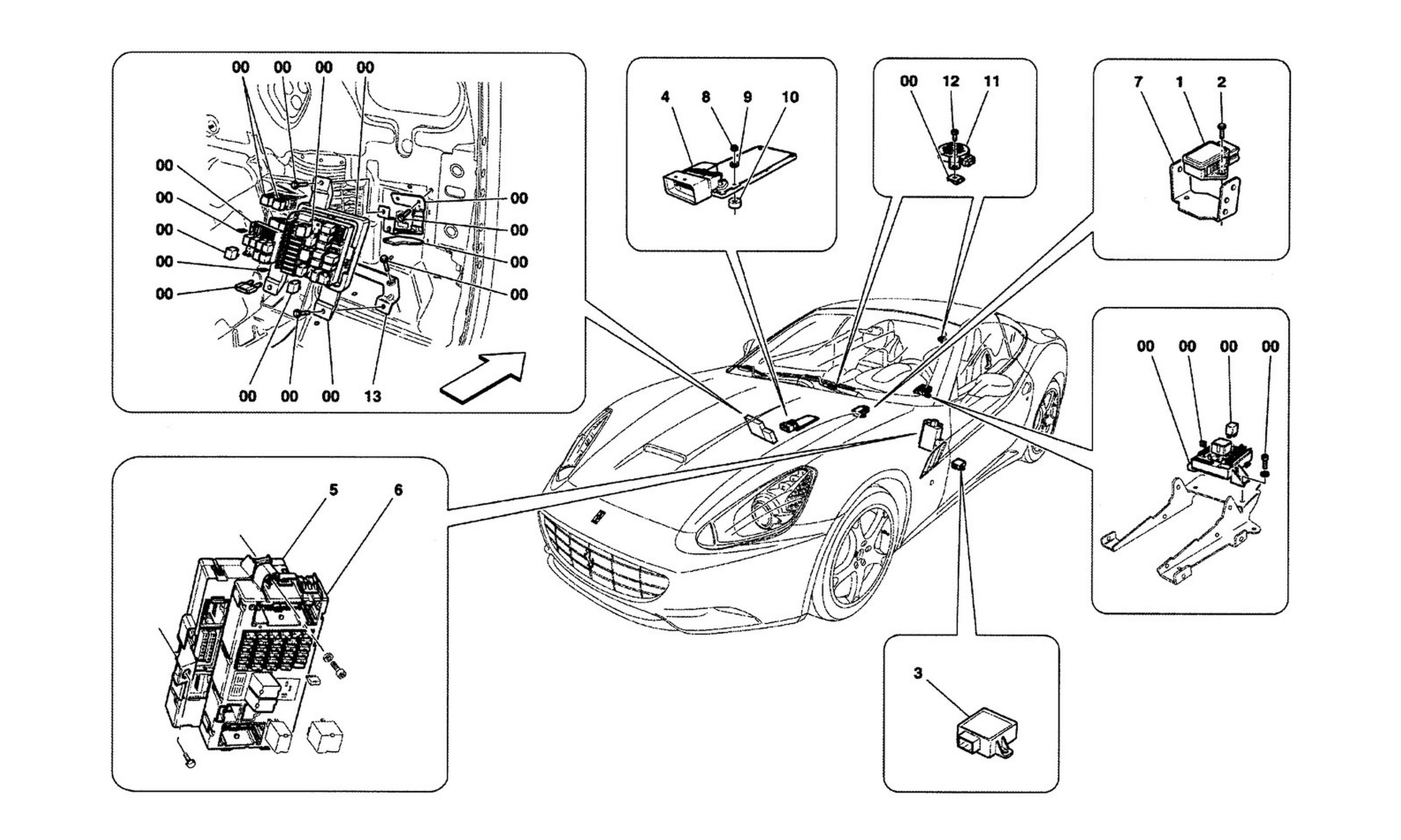 Schematic: Passenger Compartment Control Units