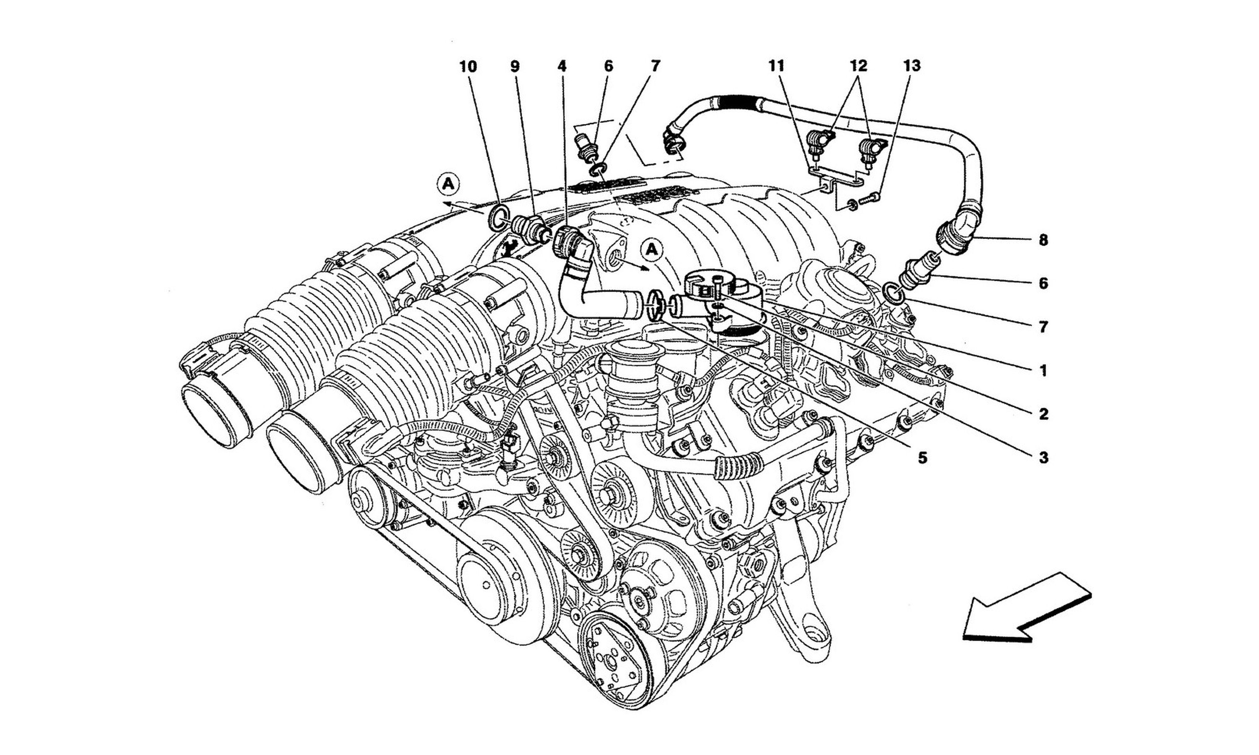 Schematic: Oil Vapour Recirculation System