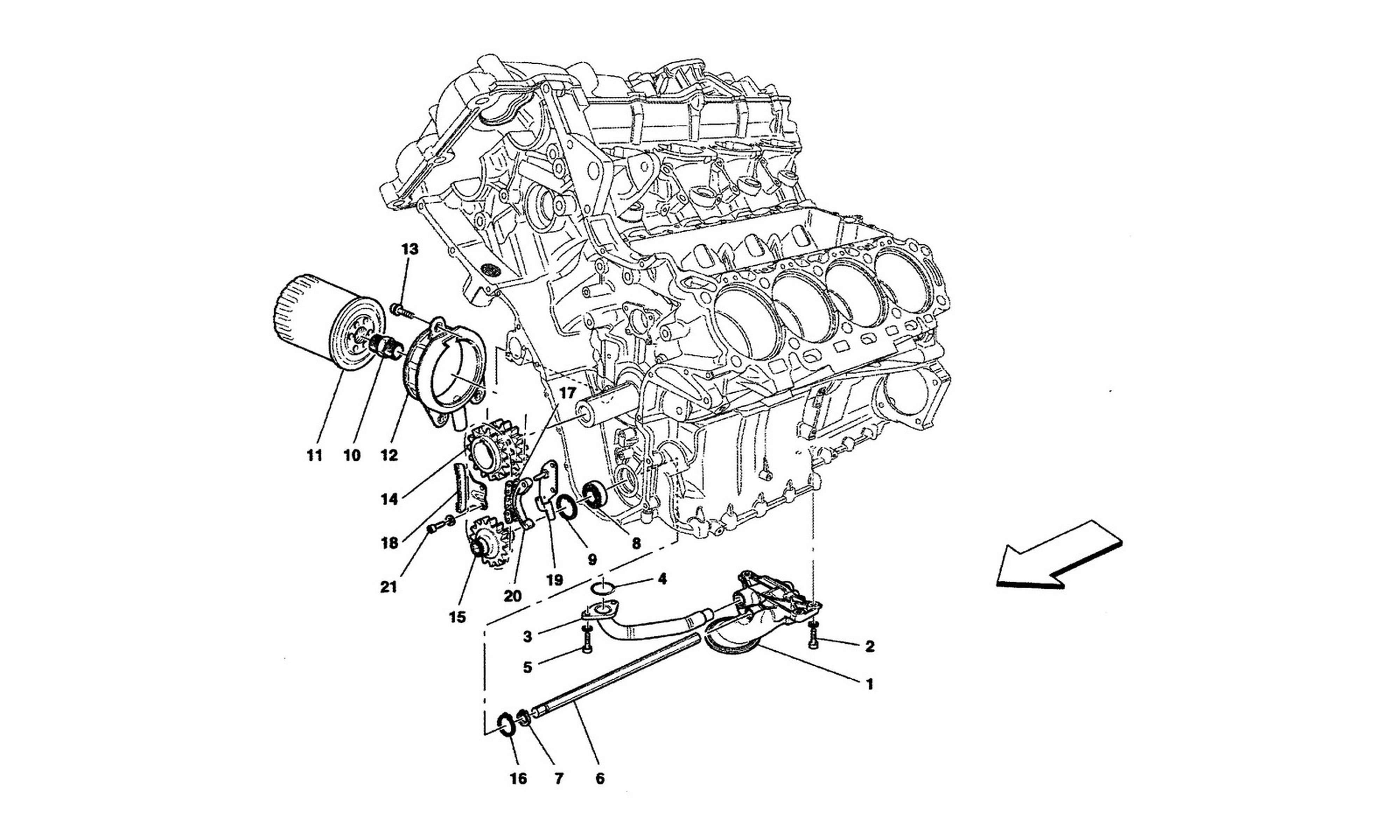 Schematic: Lubrication System: Pump And Filter